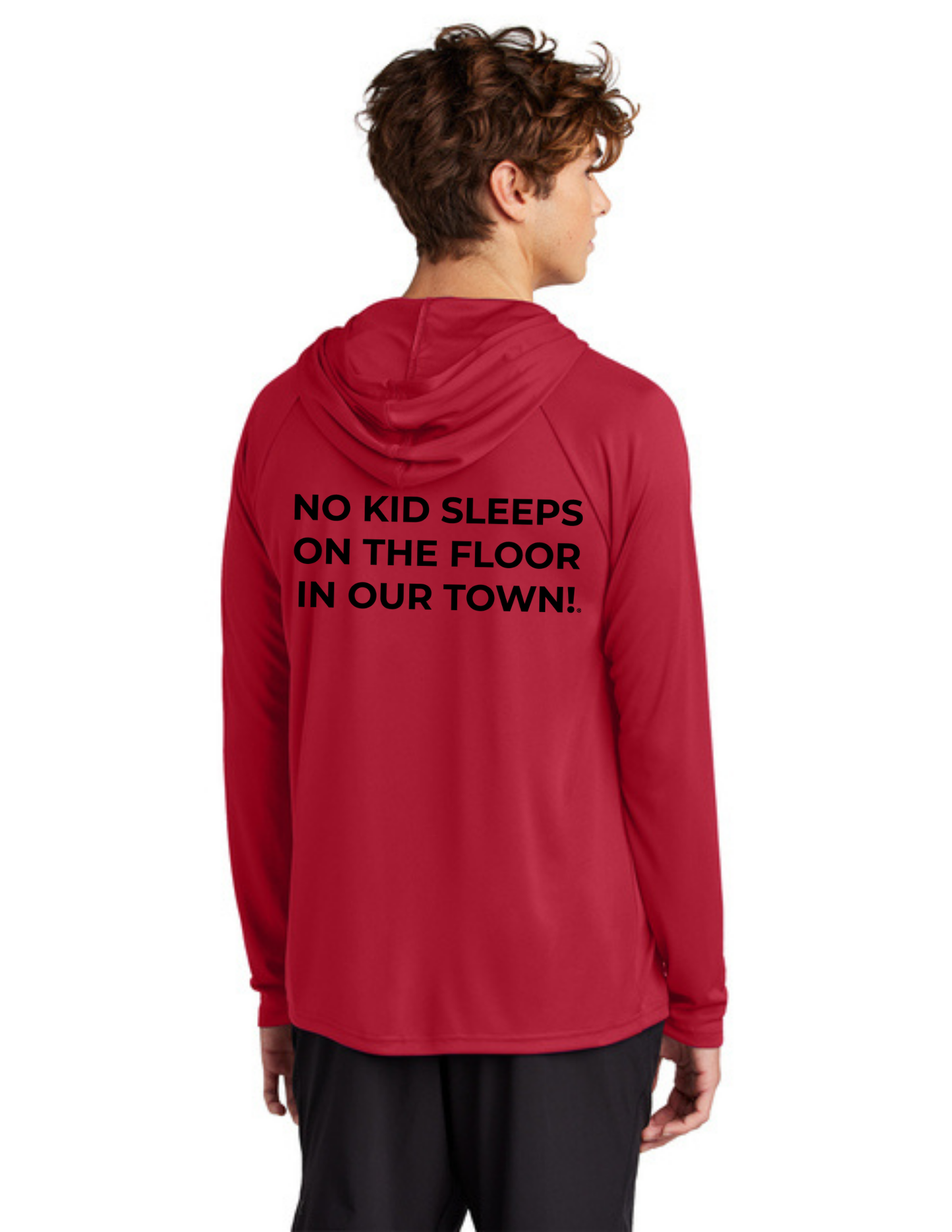 BAA 2025 - ADULT'S Hooded Performance Pullover - "Official BAA Logo" (RED)