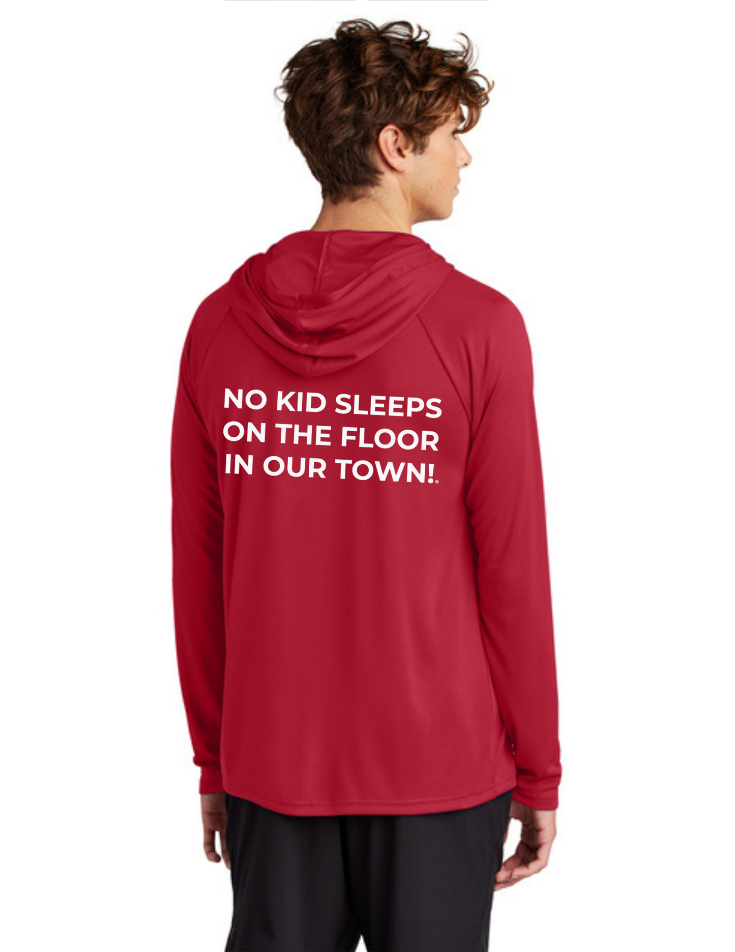 BAA 2025 - ADULT'S Hooded Performance Pullover - "Official BAA Logo" (RED)