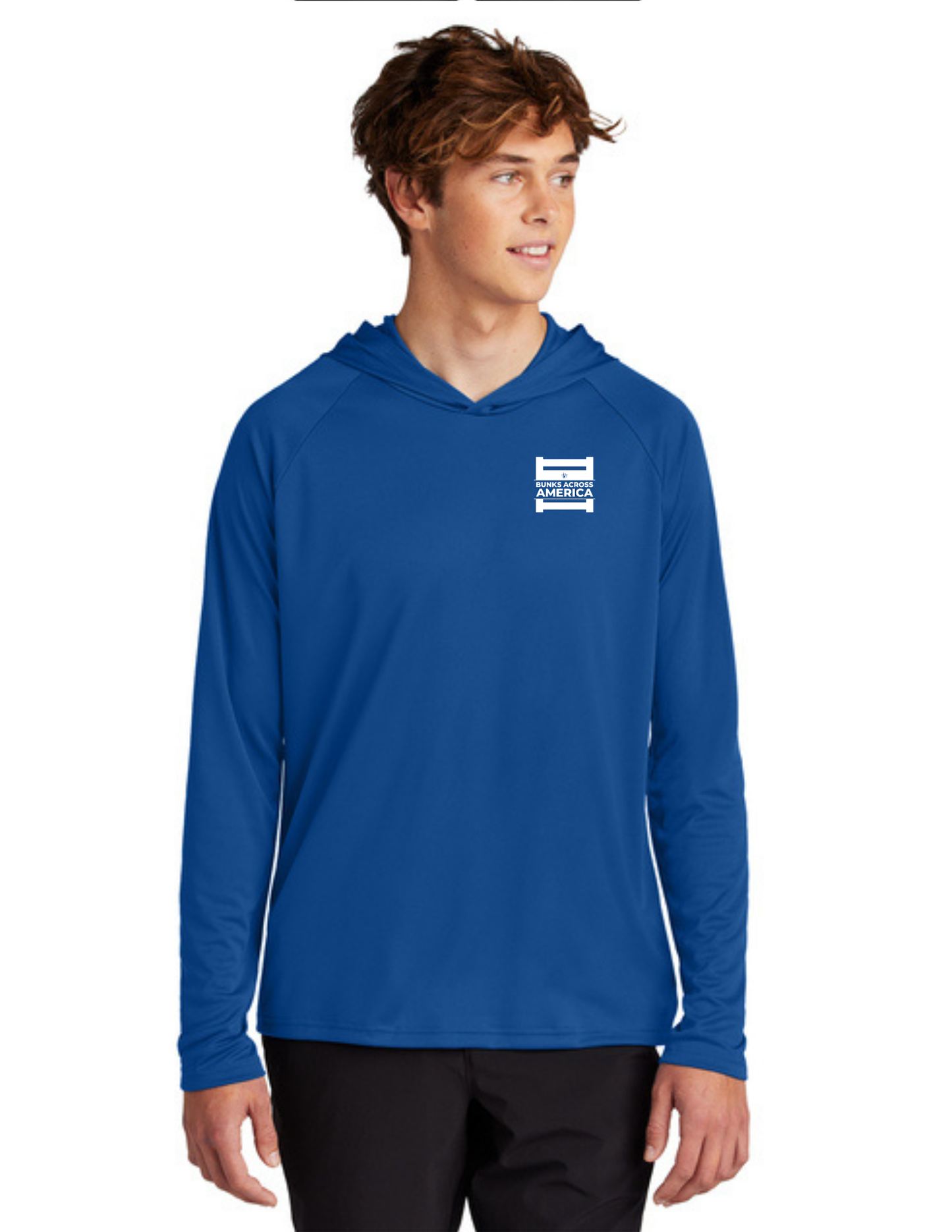 BAA 2025 - ADULT'S Hooded Performance Pullover - "Official BAA Logo" (TRUE ROYAL)