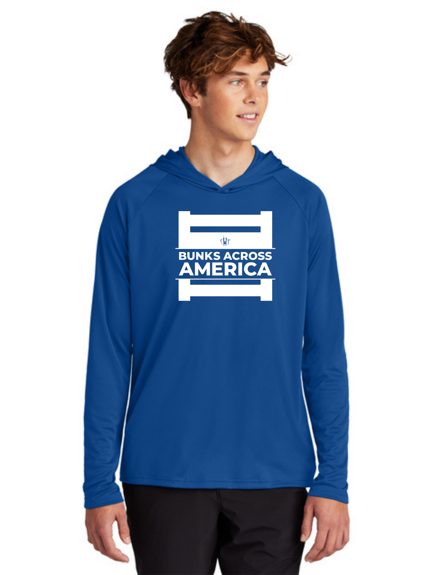 BAA 2025 - ADULT'S Hooded Performance Pullover - "Official BAA Logo" (TRUE ROYAL)