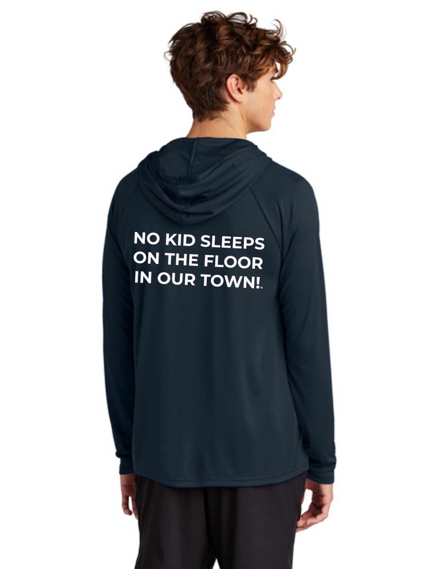 BAA 2025 - ADULT'S Hooded Performance Pullover - "Official BAA Logo" (TRUE NAVY)
