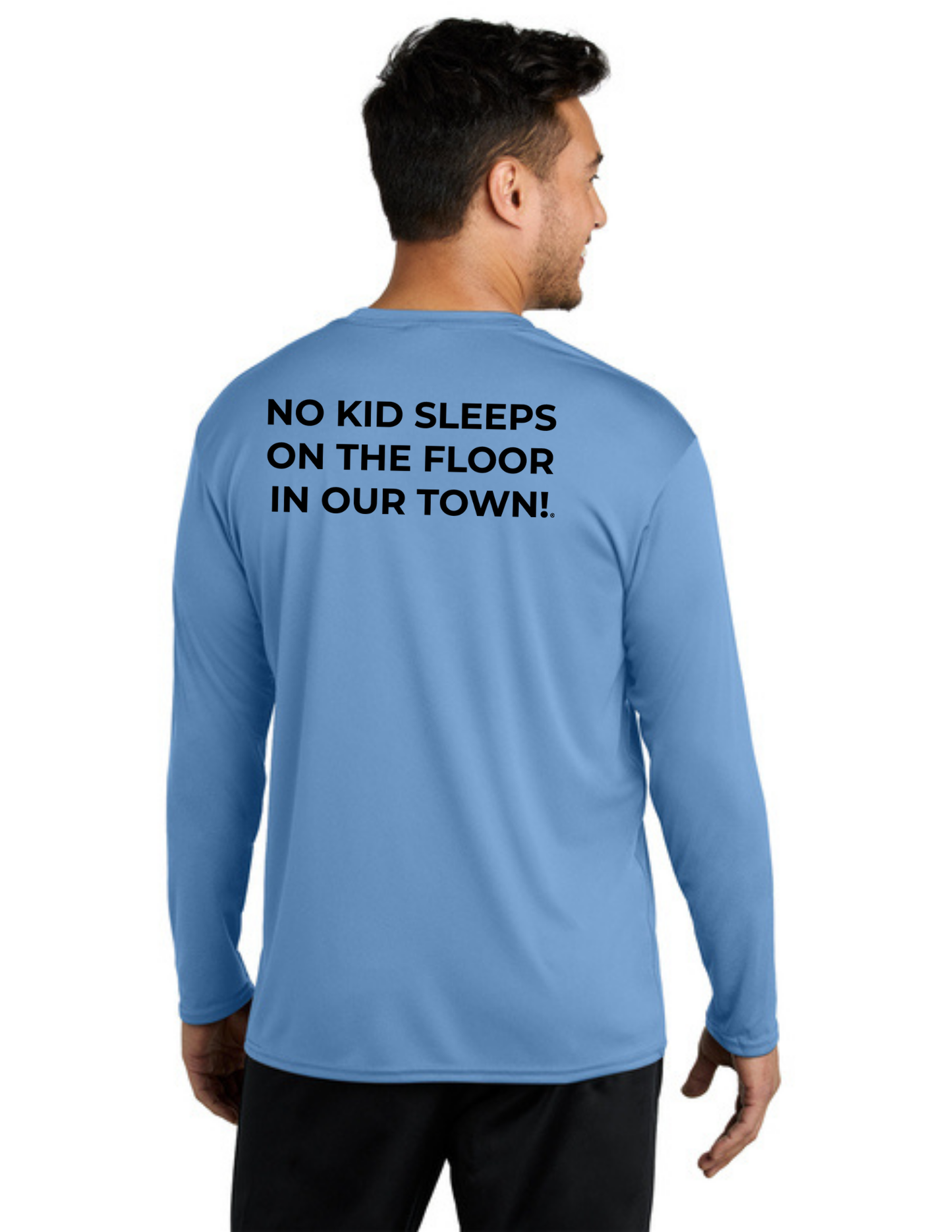 BAA 2025 - ADULT'S Long Sleeve Performance UV Shirt - "Official BAA Logo" (CAROLINA BLUE)