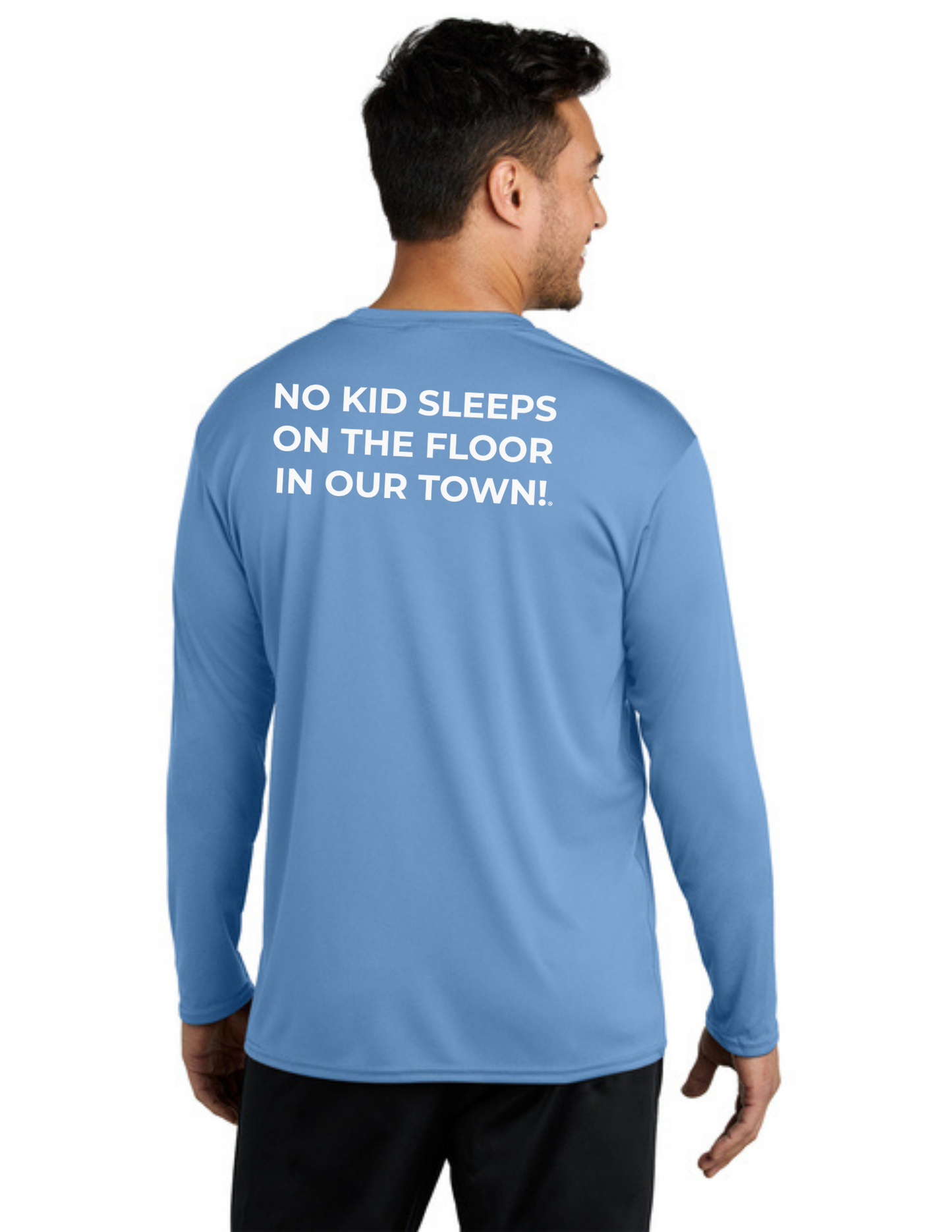 BAA 2025 - ADULT'S Long Sleeve Performance UV Shirt - "Official BAA Logo" (CAROLINA BLUE)