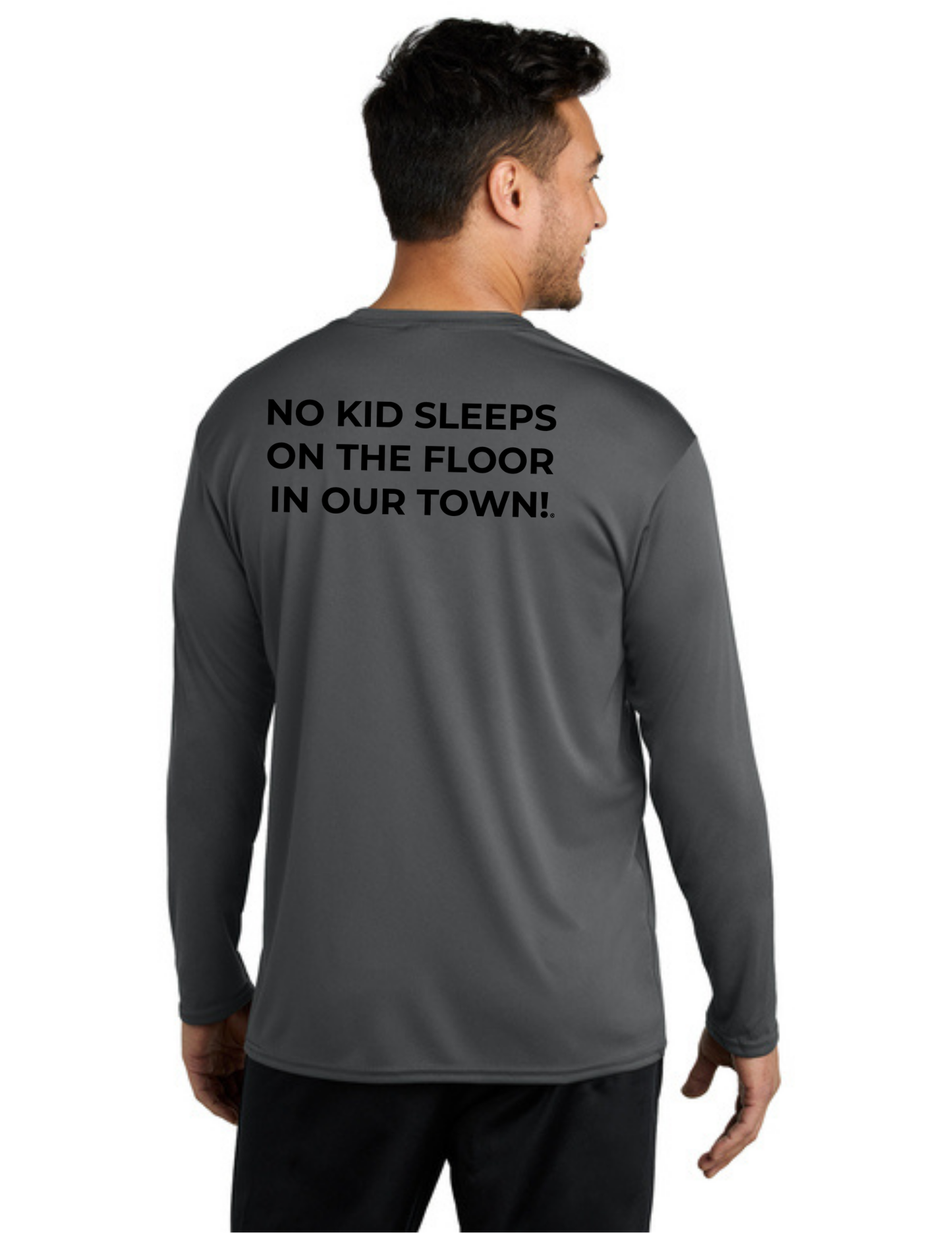 LEGACY - Long Sleeve Performance UV Shirt (CHARCOAL) - "SHELDON" LOGO