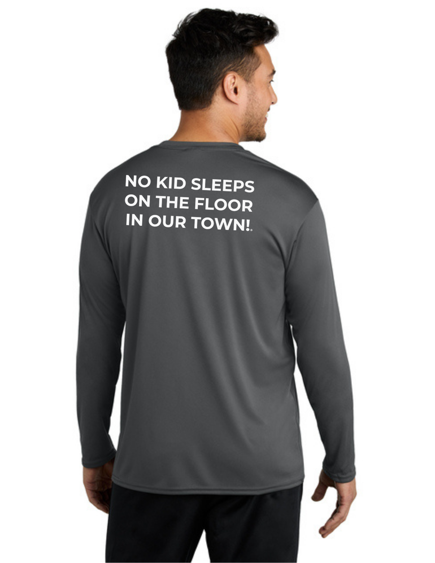 LEGACY - Long Sleeve Performance UV Shirt (CHARCOAL) - "SHELDON" LOGO