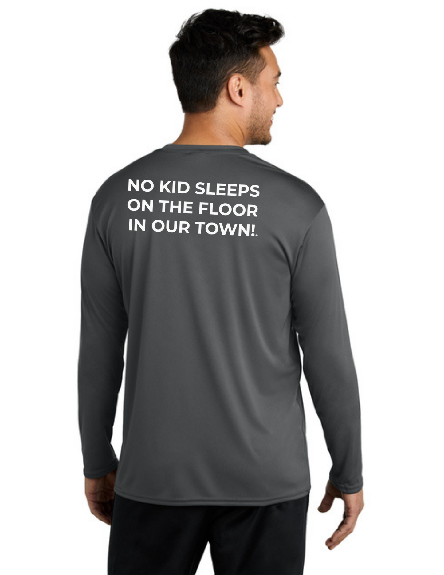 BAA 2025 - ADULT'S Long Sleeve Performance UV Shirt - "Official BAA Logo" (CHARCOAL)
