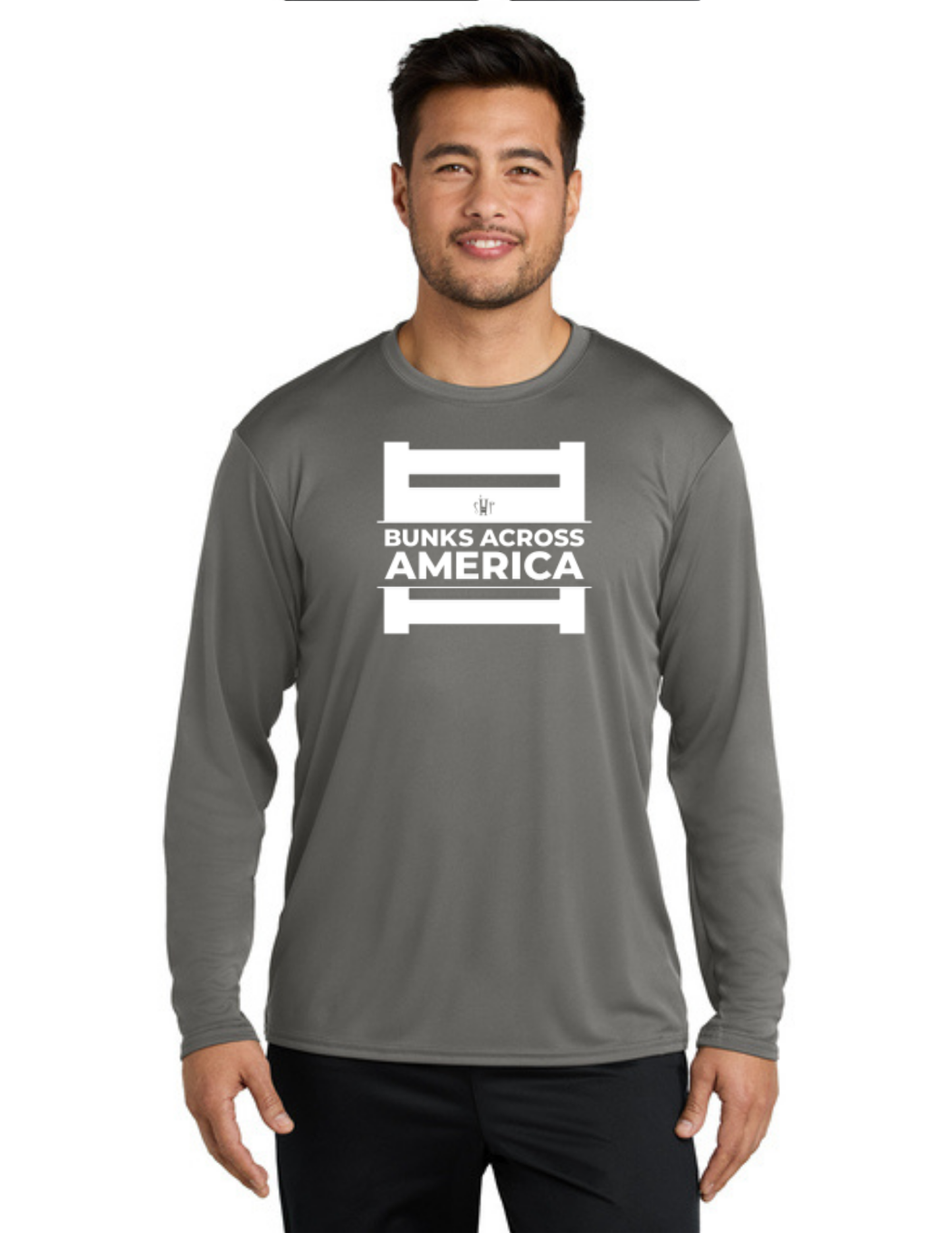 BAA 2025 - ADULT'S Long Sleeve Performance UV Shirt - "Official BAA Logo" (GREY CONCRETE)