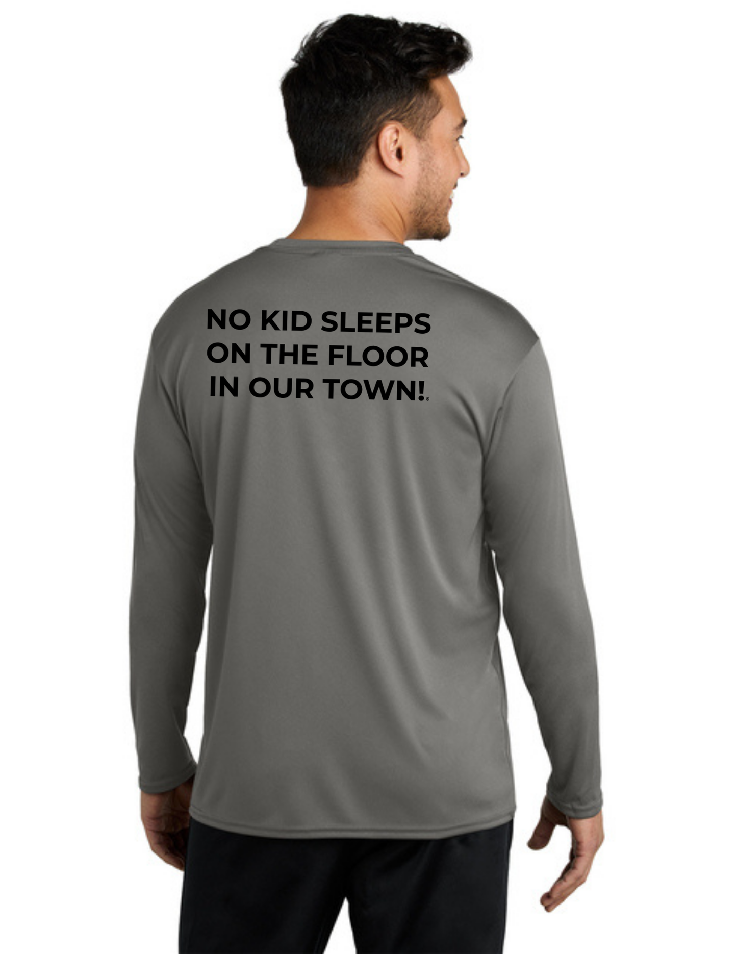 BAA 2025 - ADULT'S Long Sleeve Performance UV Shirt - "Official BAA Logo" (GREY CONCRETE)
