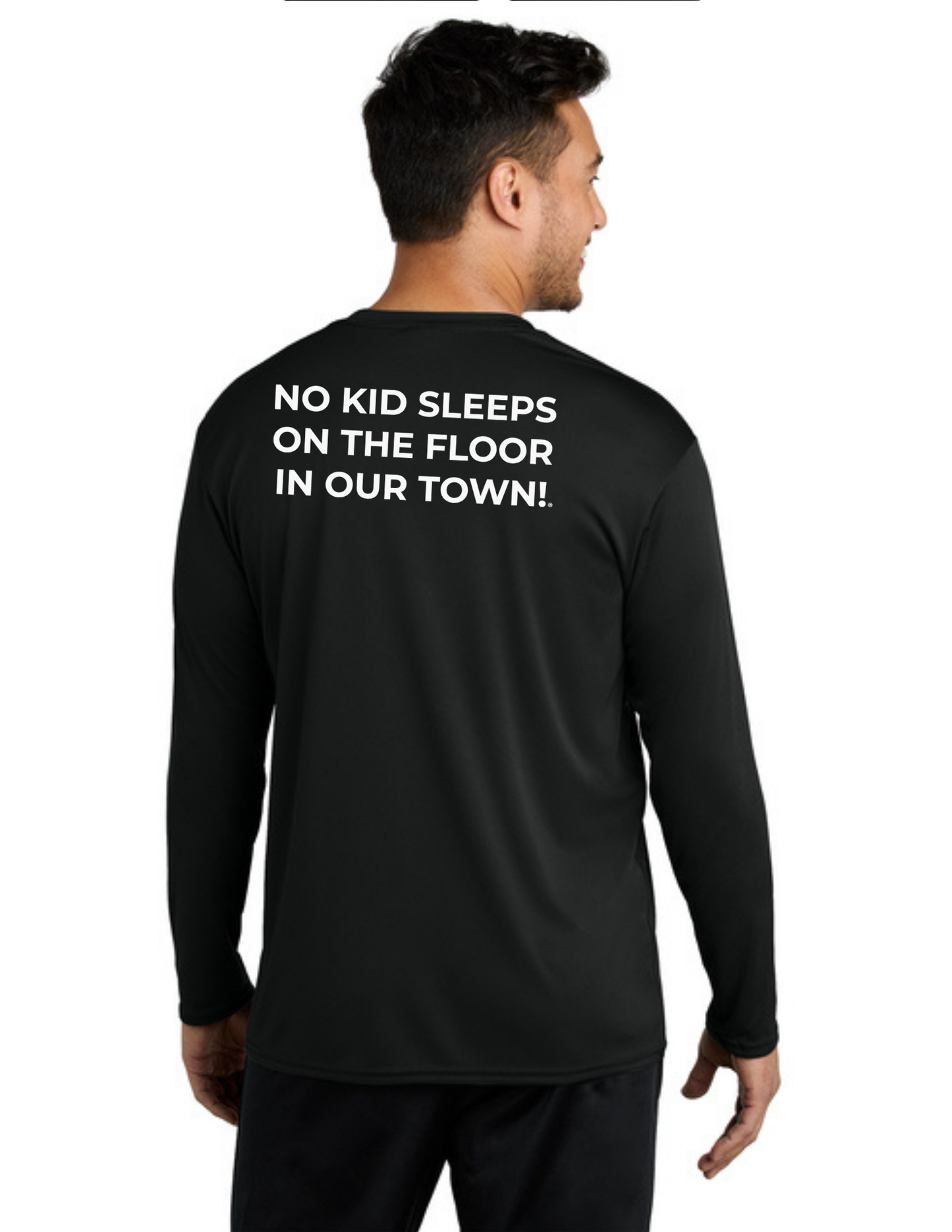 BAA 2025 - ADULT'S Long Sleeve Performance UV Shirt - "Official BAA Logo" (JET BLACK)