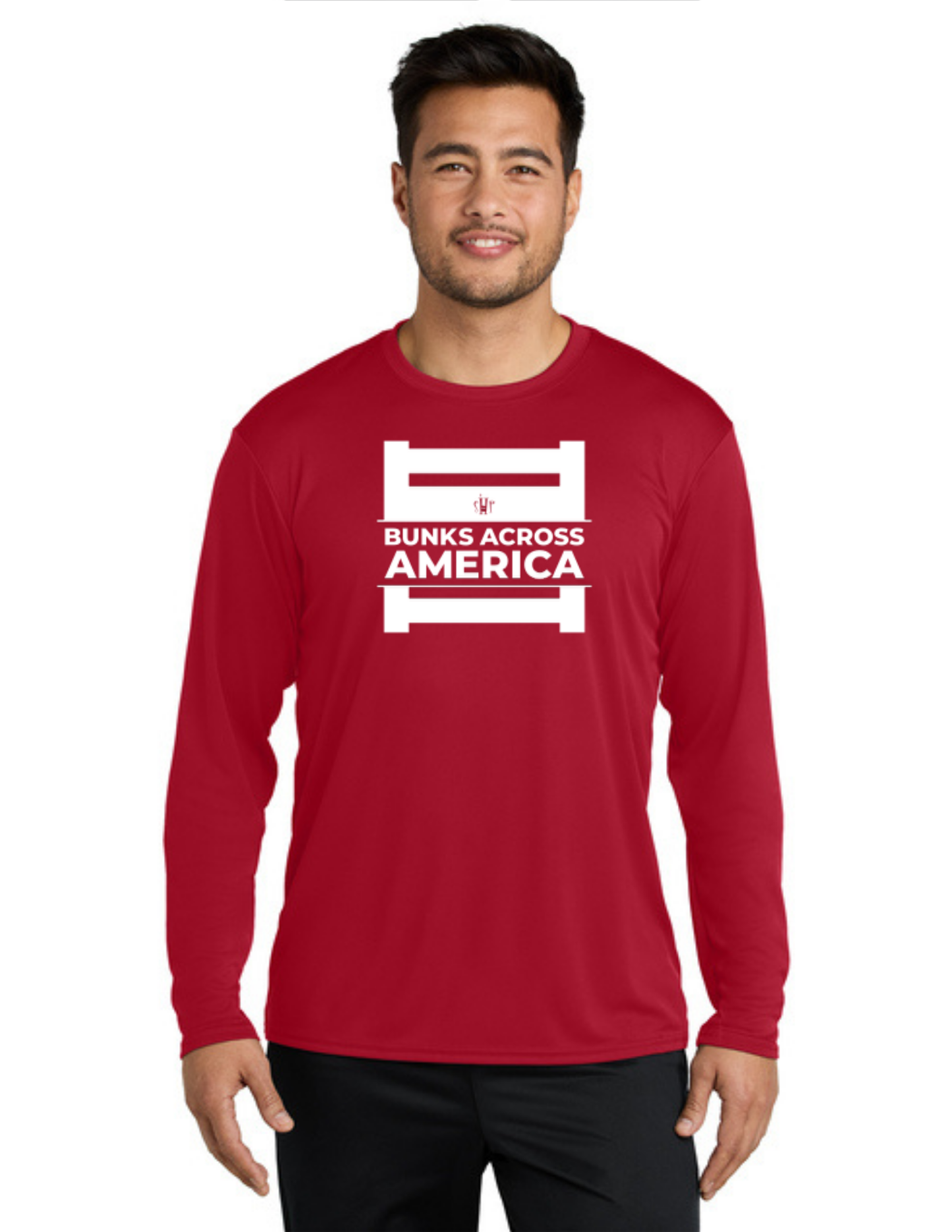 BAA 2025 - ADULT'S Long Sleeve Performance UV Shirt - "Official BAA Logo" (RED)