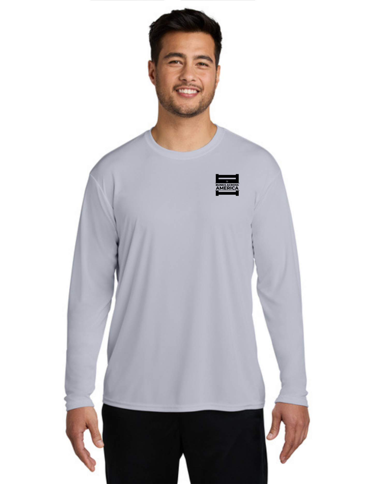 BAA 2025 - ADULT'S Long Sleeve Performance UV Shirt - "Official BAA Logo" (SILVER)