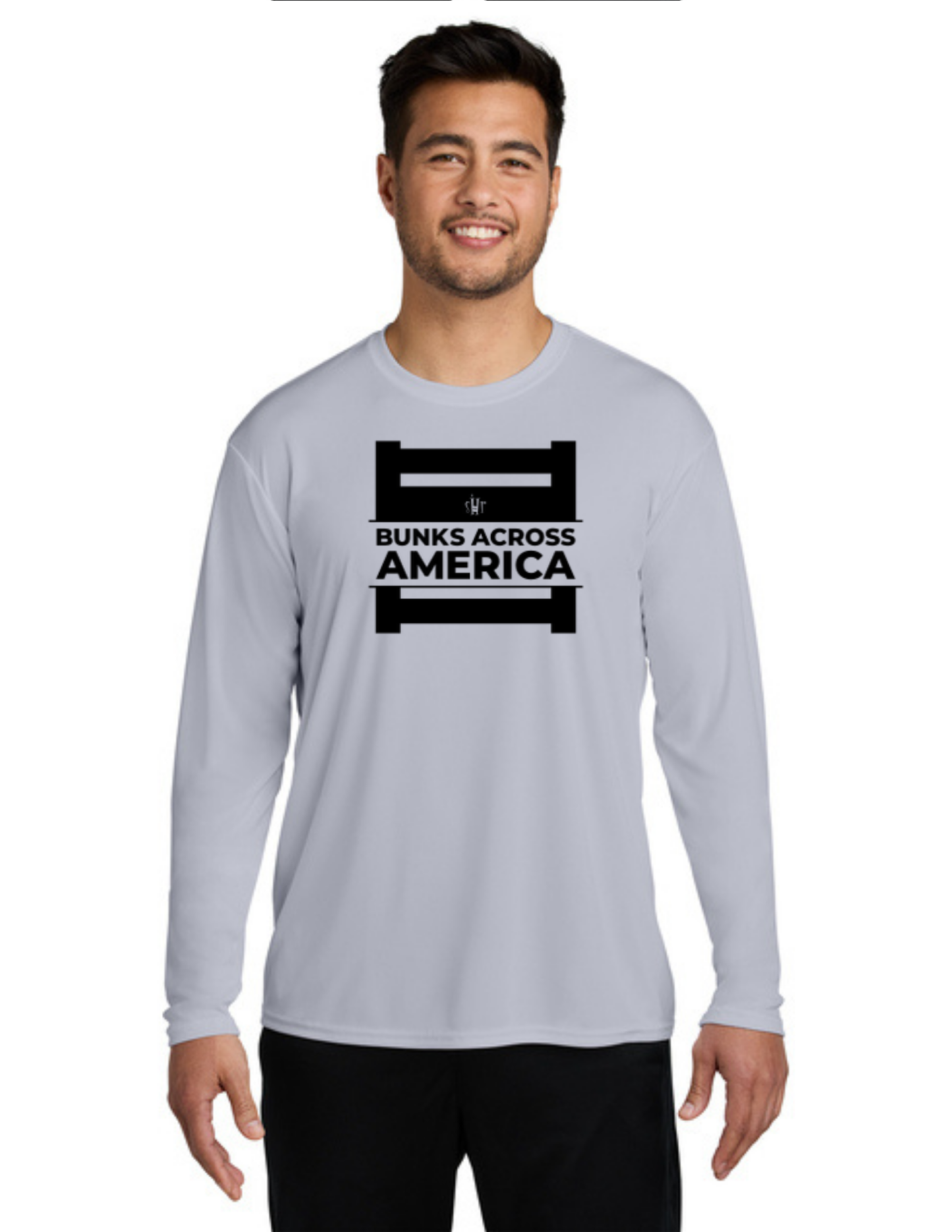 BAA 2025 - ADULT'S Long Sleeve Performance UV Shirt - "Official BAA Logo" (SILVER)