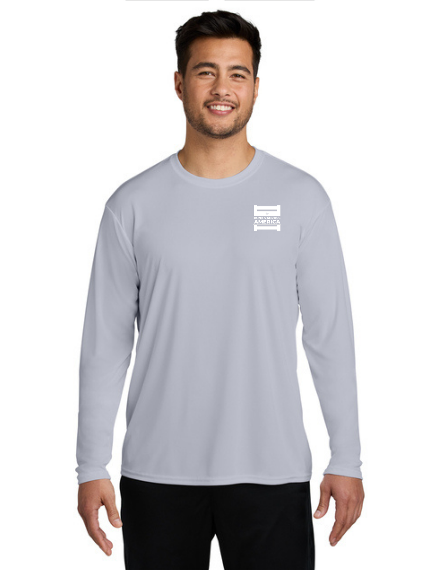 BAA 2025 - ADULT'S Long Sleeve Performance UV Shirt - "Official BAA Logo" (SILVER)
