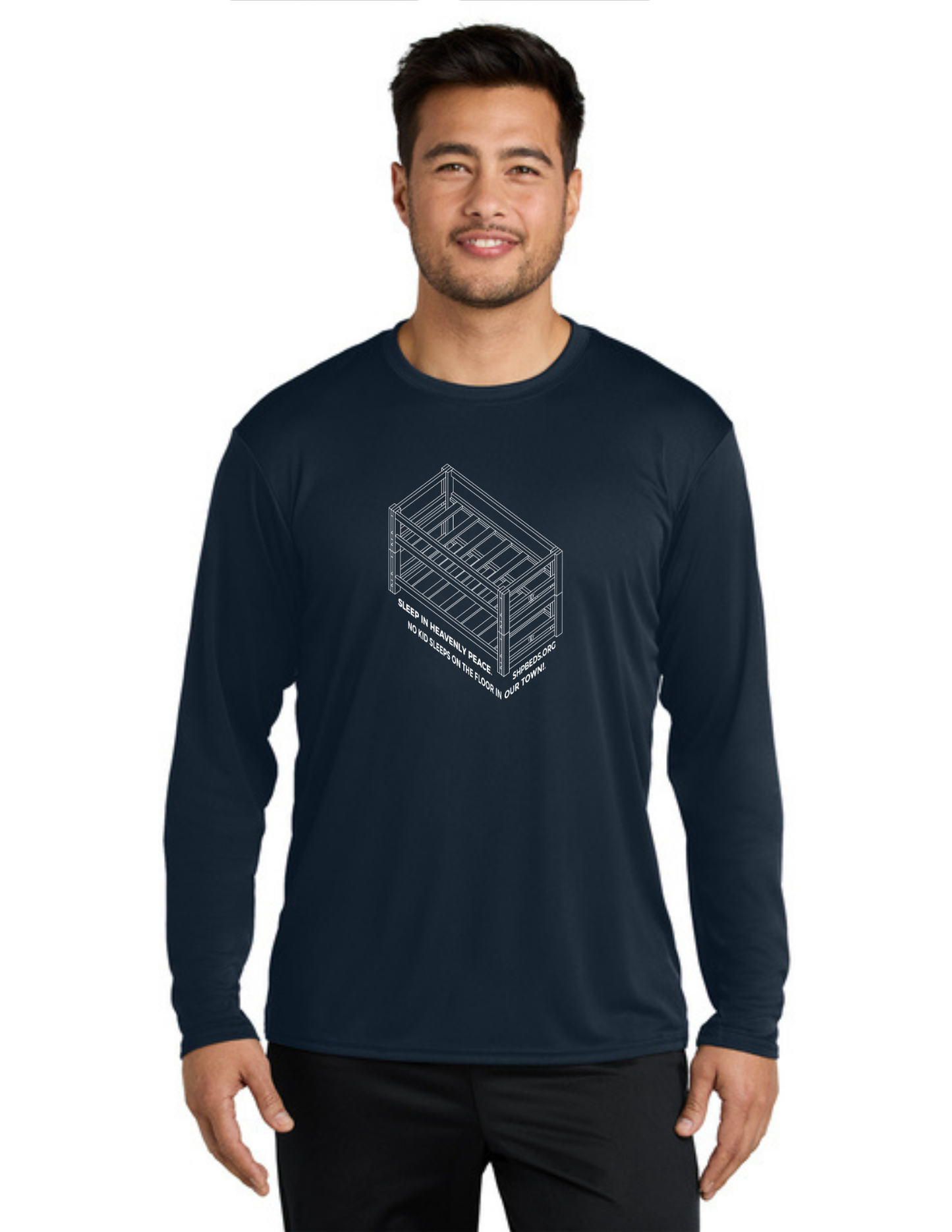 LEGACY - Long Sleeve Performance UV Shirt (DEEP NAVY) - "SHELDON" LOGO