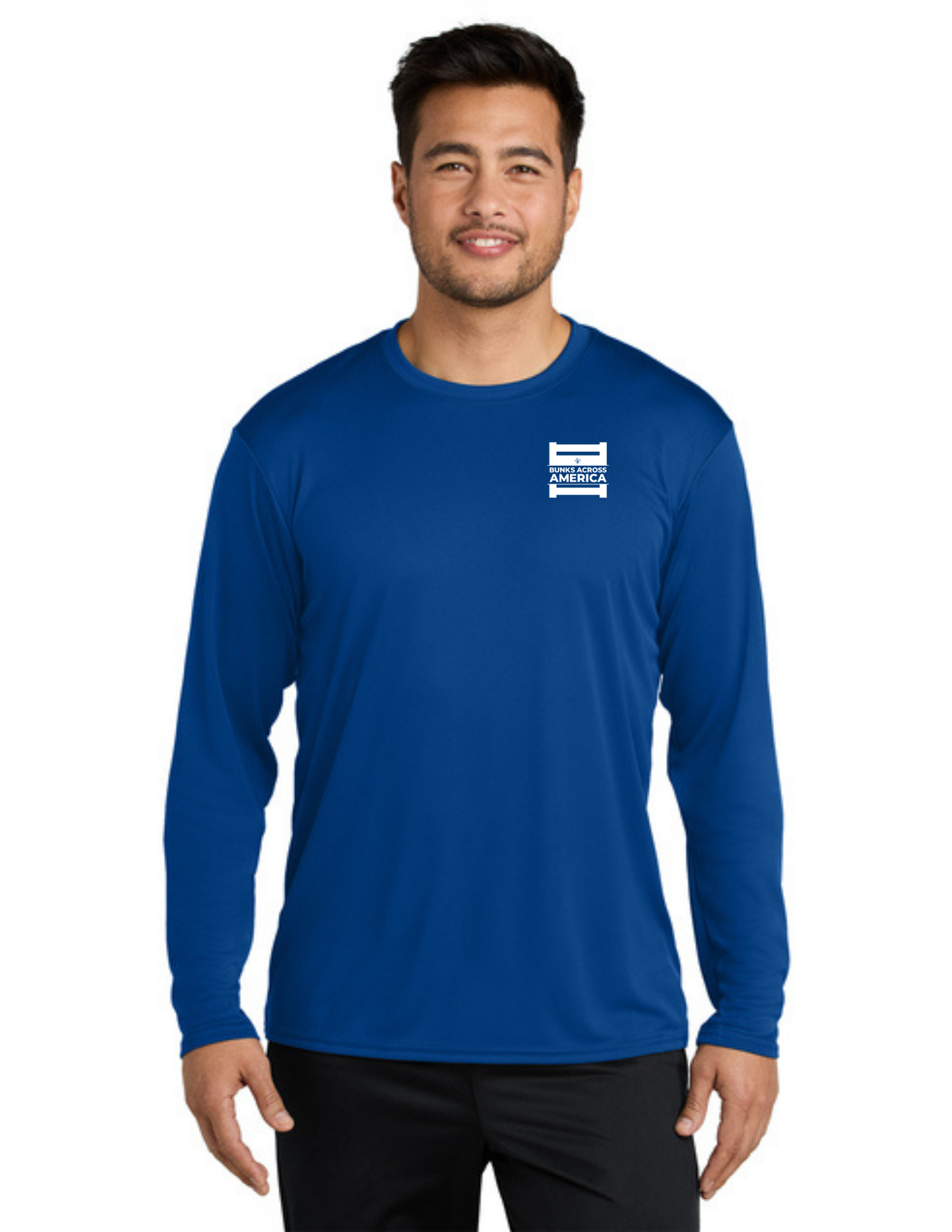 BAA 2025 - ADULT'S Long Sleeve Performance UV Shirt - "Official BAA Logo" (TRUE ROYAL)