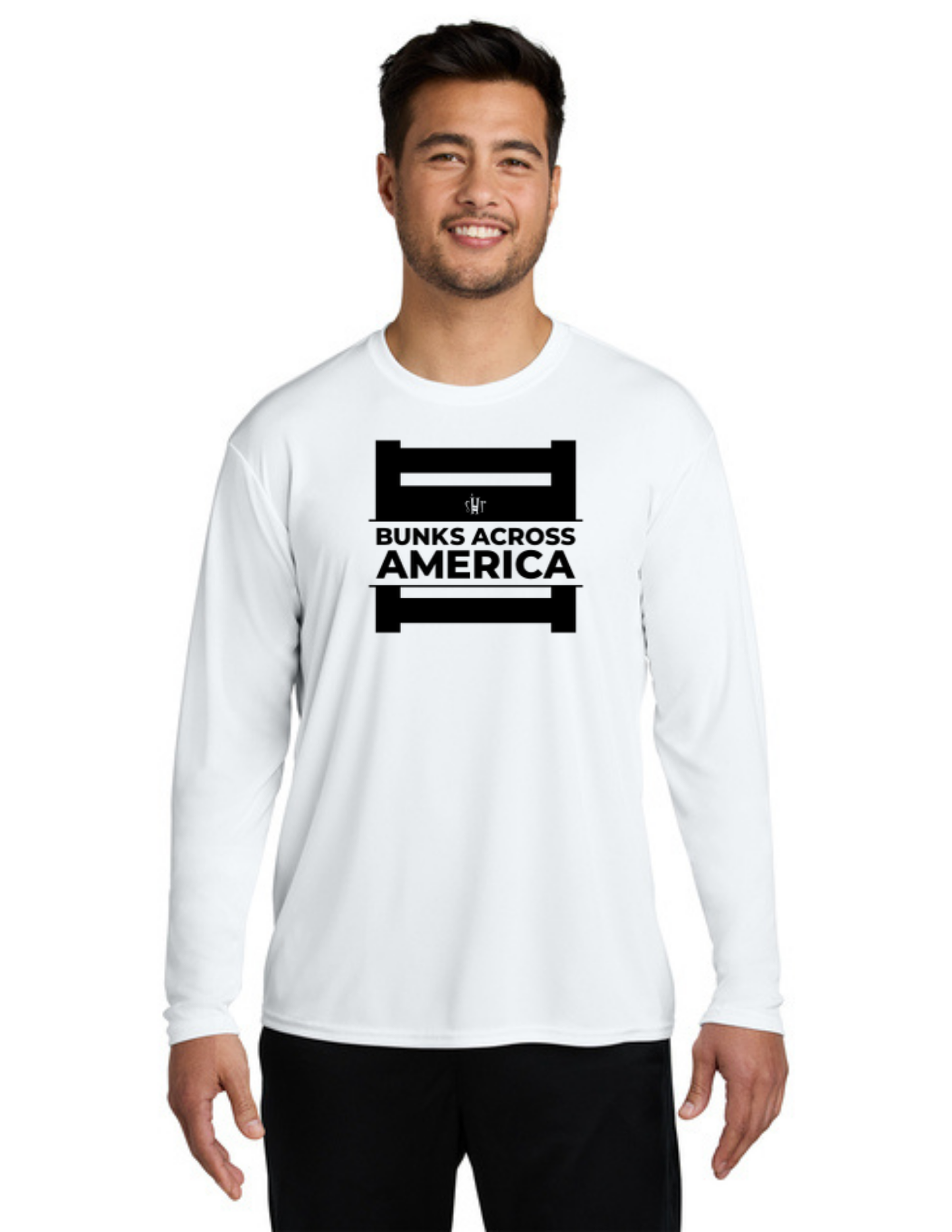 BAA 2025 - ADULT'S Long Sleeve Performance UV Shirt - "Official BAA Logo" (WHITE)