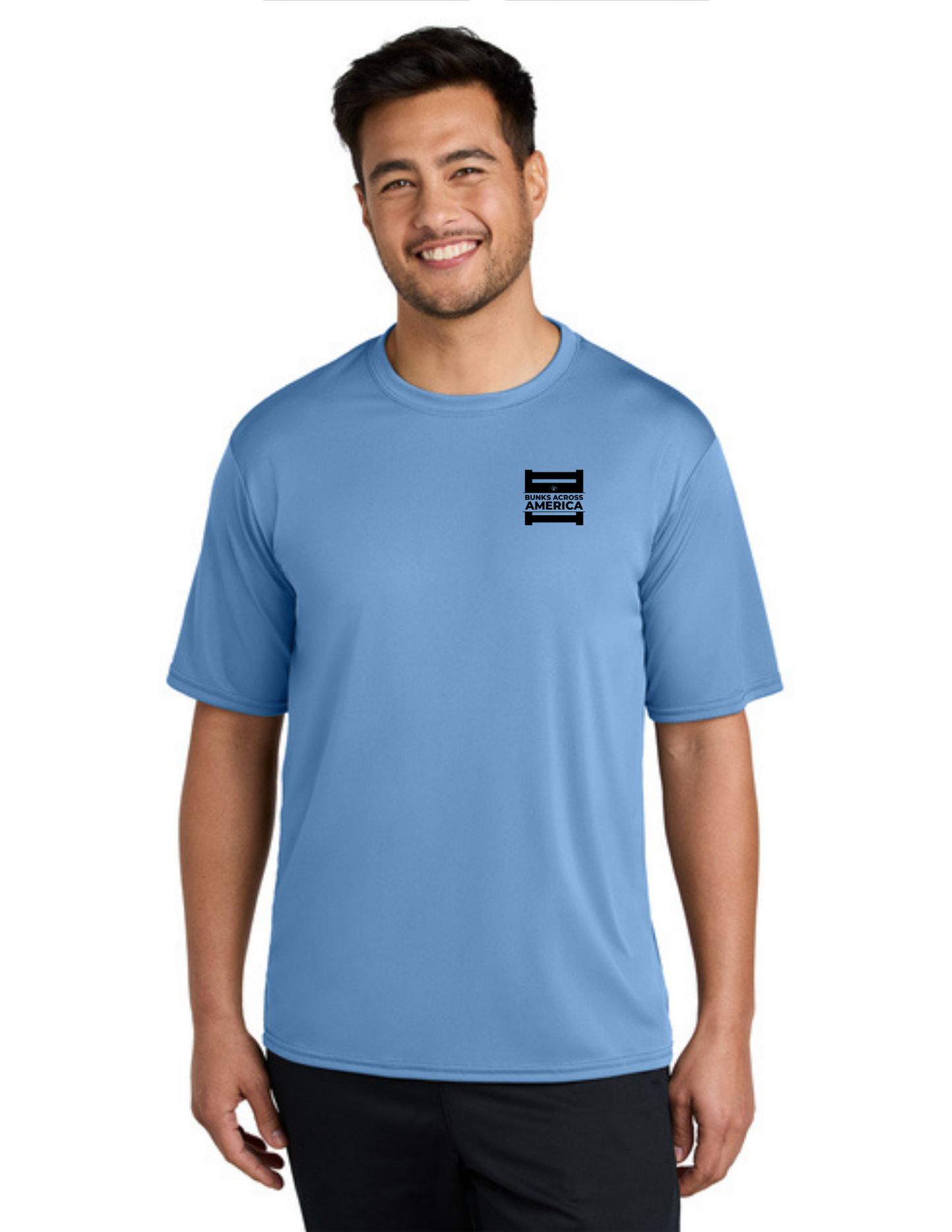 BAA 2025 - ADULT'S Performance UV Short Sleeve - "Official BAA Logo" (CAROLINA BLUE)