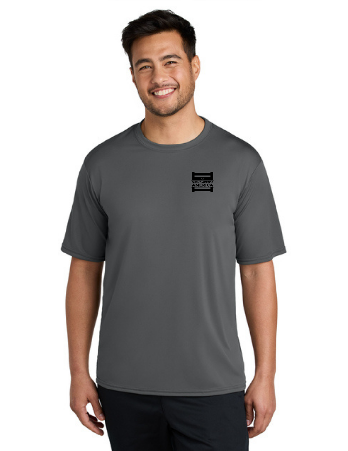 BAA 2025 - ADULT'S Performance UV Short Sleeve - "Official BAA Logo" (CHARCOAL)