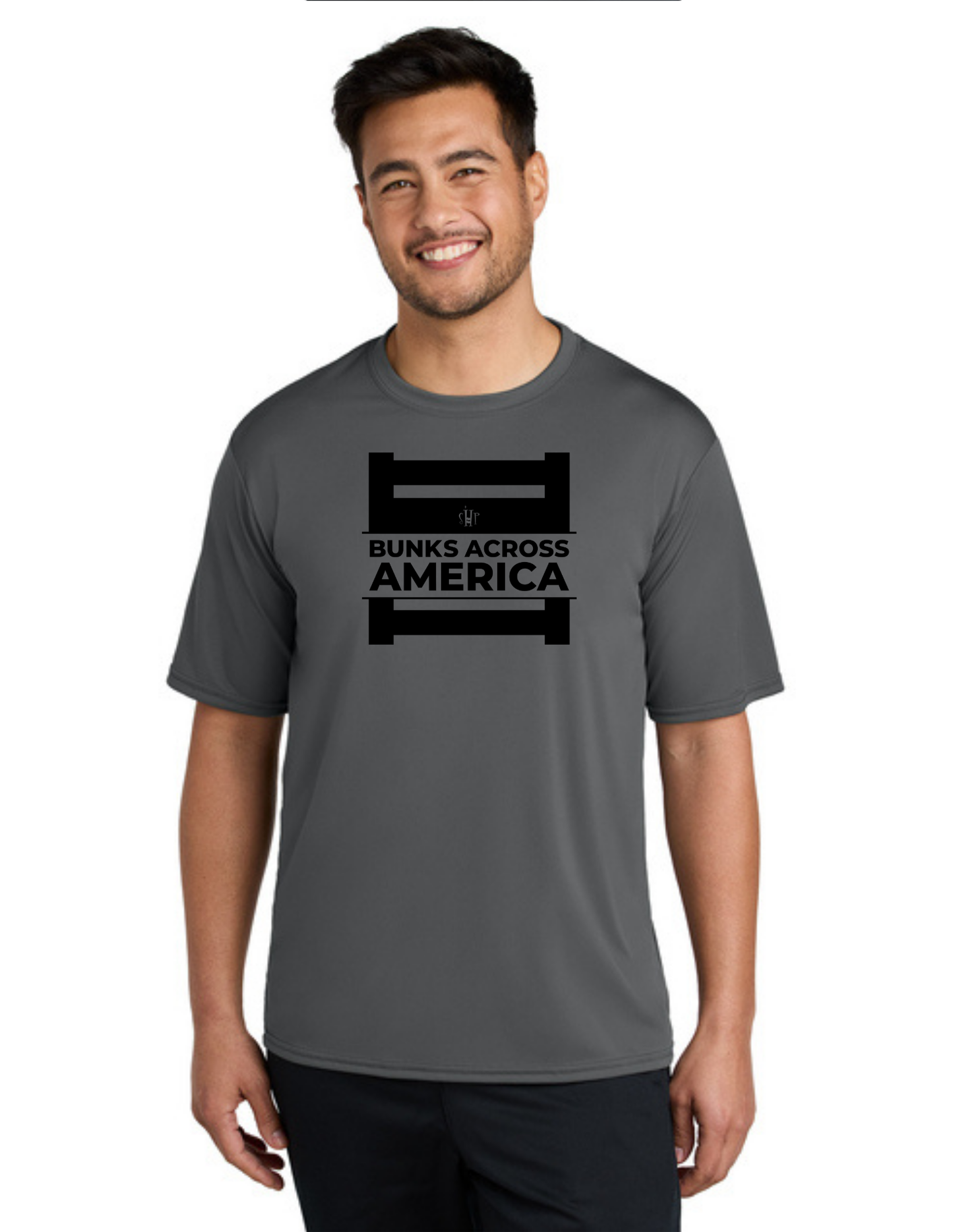 BAA 2025 - ADULT'S Performance UV Short Sleeve - "Official BAA Logo" (CHARCOAL)
