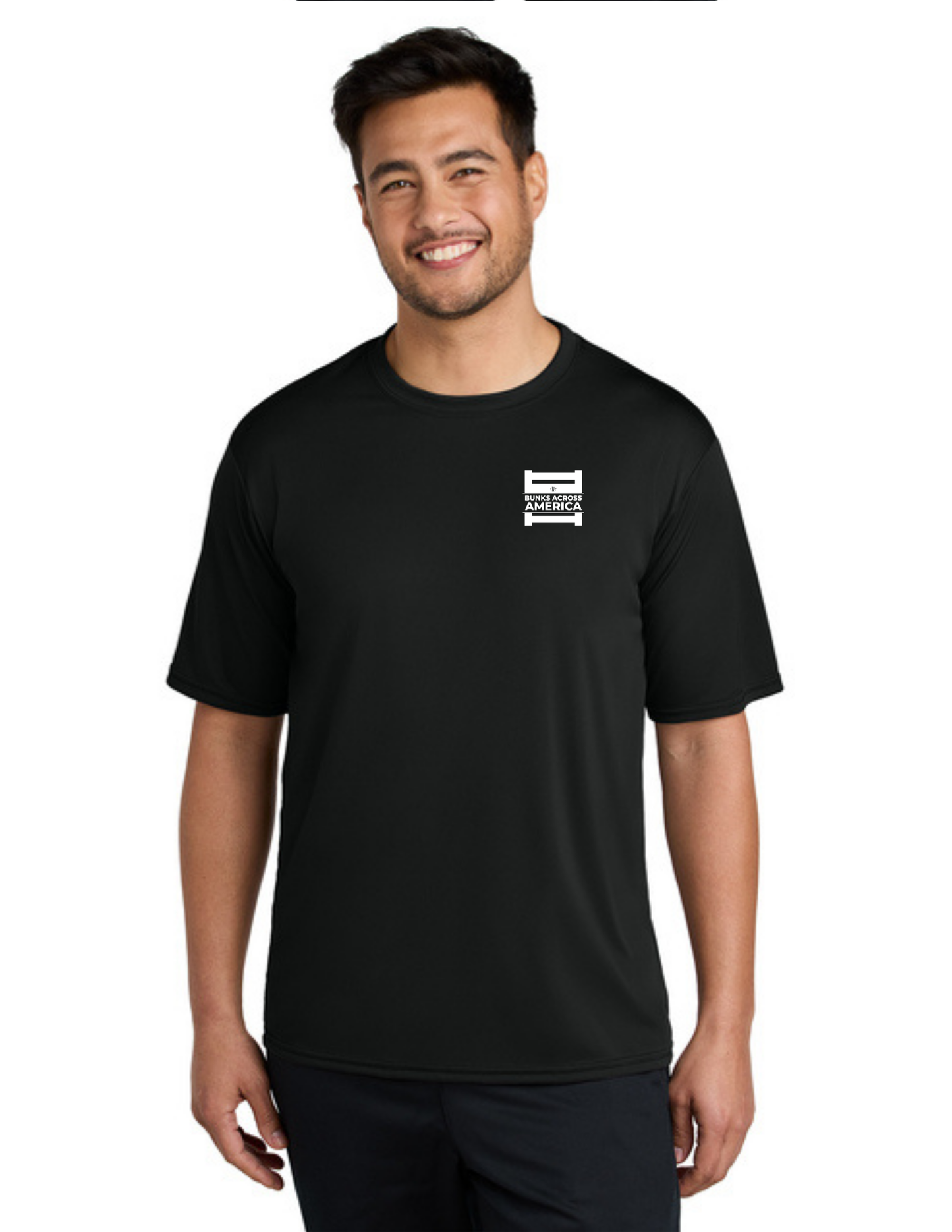 BAA 2025 - ADULT'S Performance UV Short Sleeve - "Official BAA Logo" (JET BLACK)