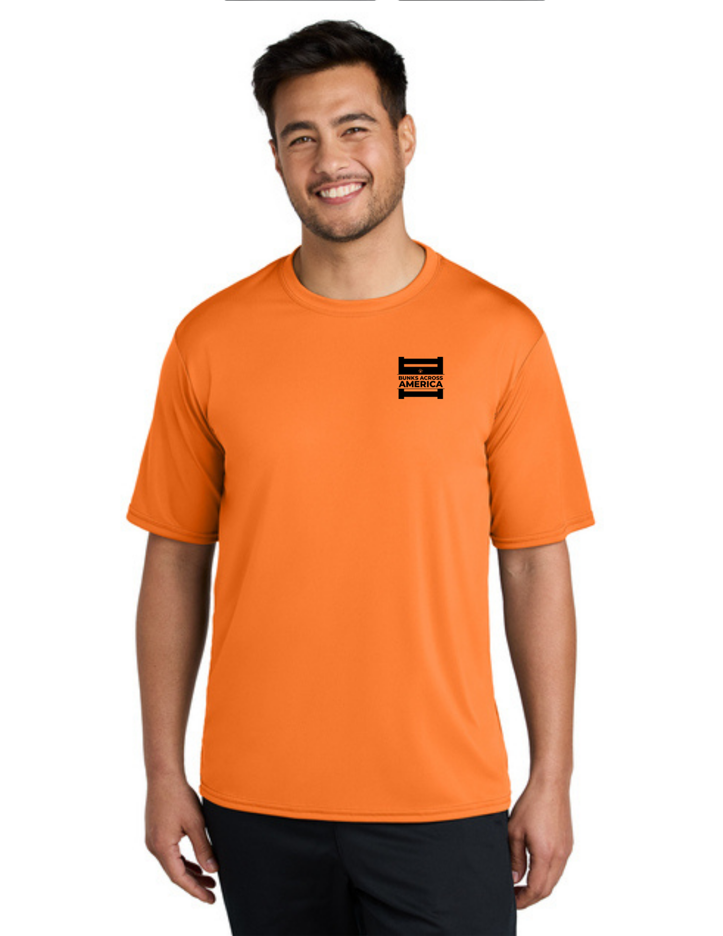 BAA 2025 - ADULT'S Performance UV Short Sleeve - "Official BAA Logo" (NEON ORANGE)