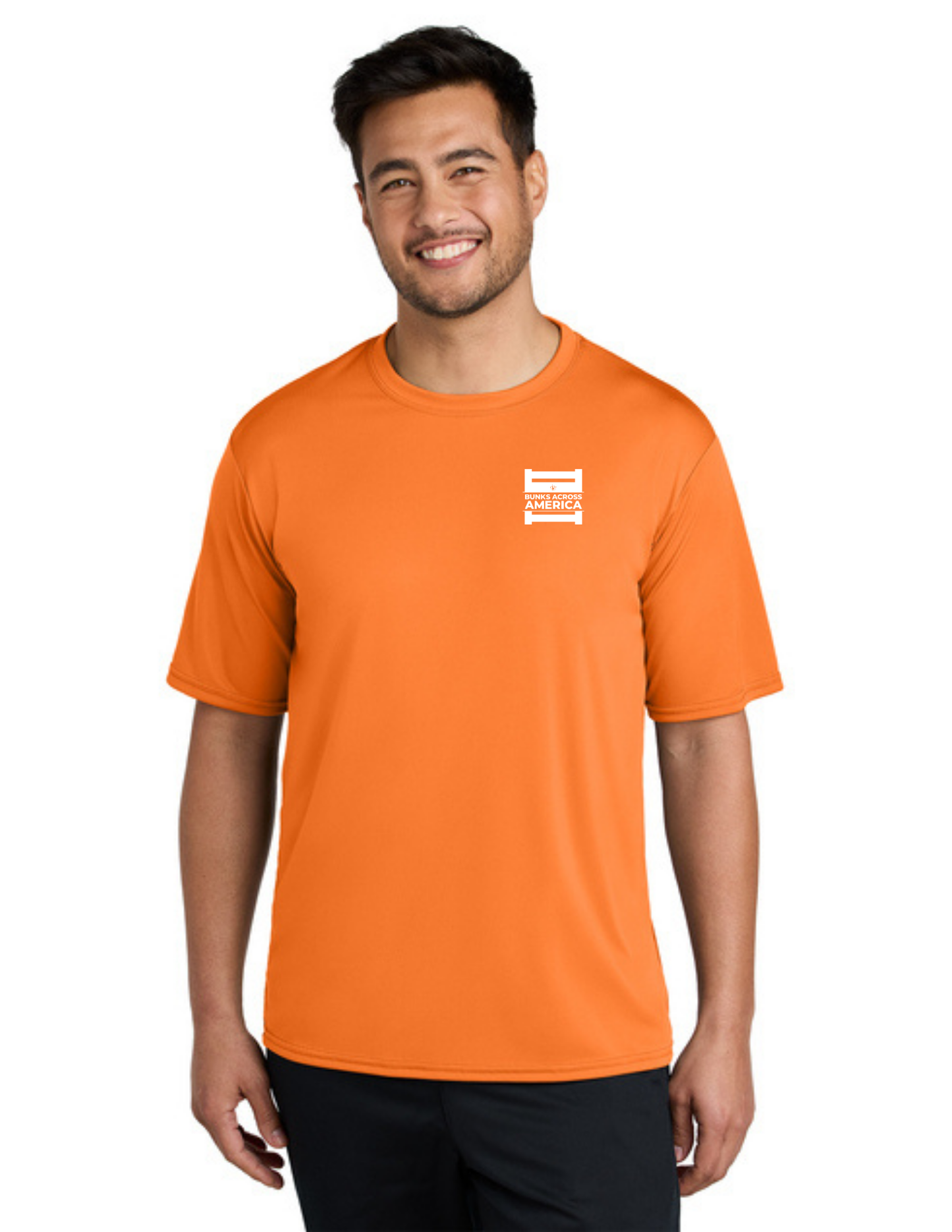 BAA 2025 - ADULT'S Performance UV Short Sleeve - "Official BAA Logo" (NEON ORANGE)