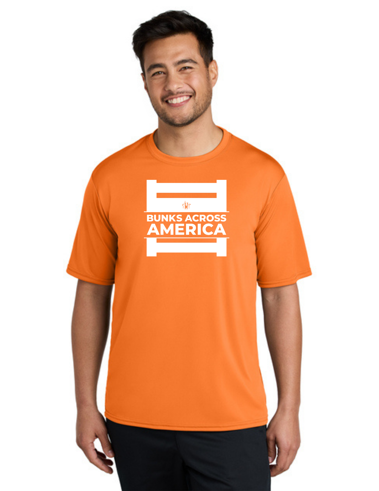 BAA 2025 - ADULT'S Performance UV Short Sleeve - "Official BAA Logo" (NEON ORANGE)