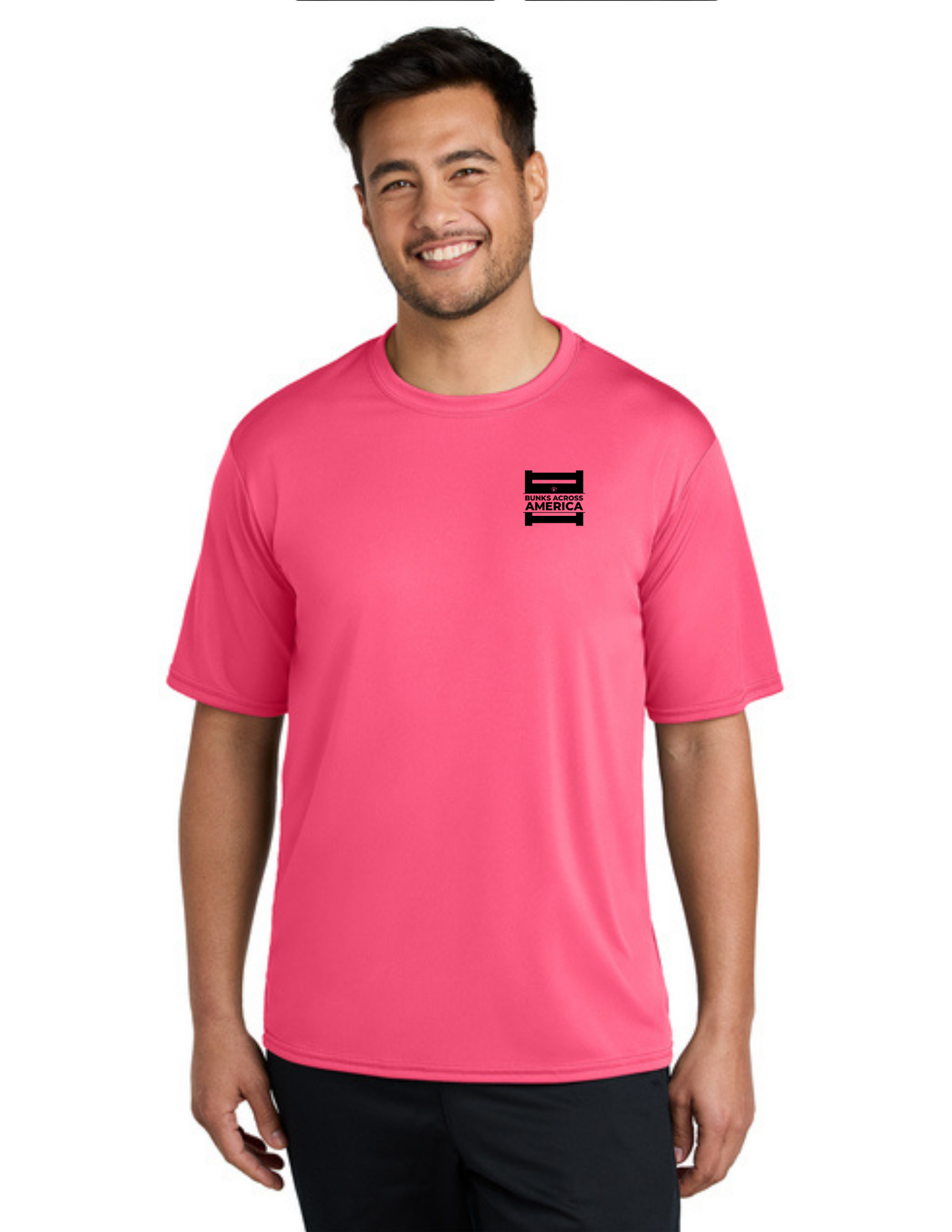 BAA 2025 - ADULT'S Performance UV Short Sleeve - "Official BAA Logo" (NEON PINK)