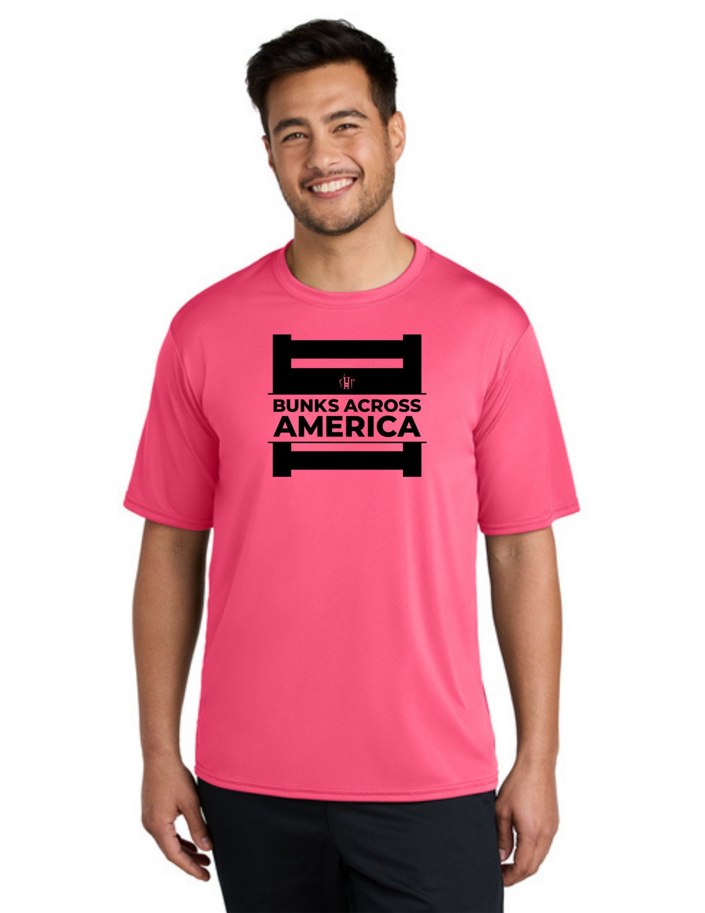 BAA 2025 - ADULT'S Performance UV Short Sleeve - "Official BAA Logo" (NEON PINK)