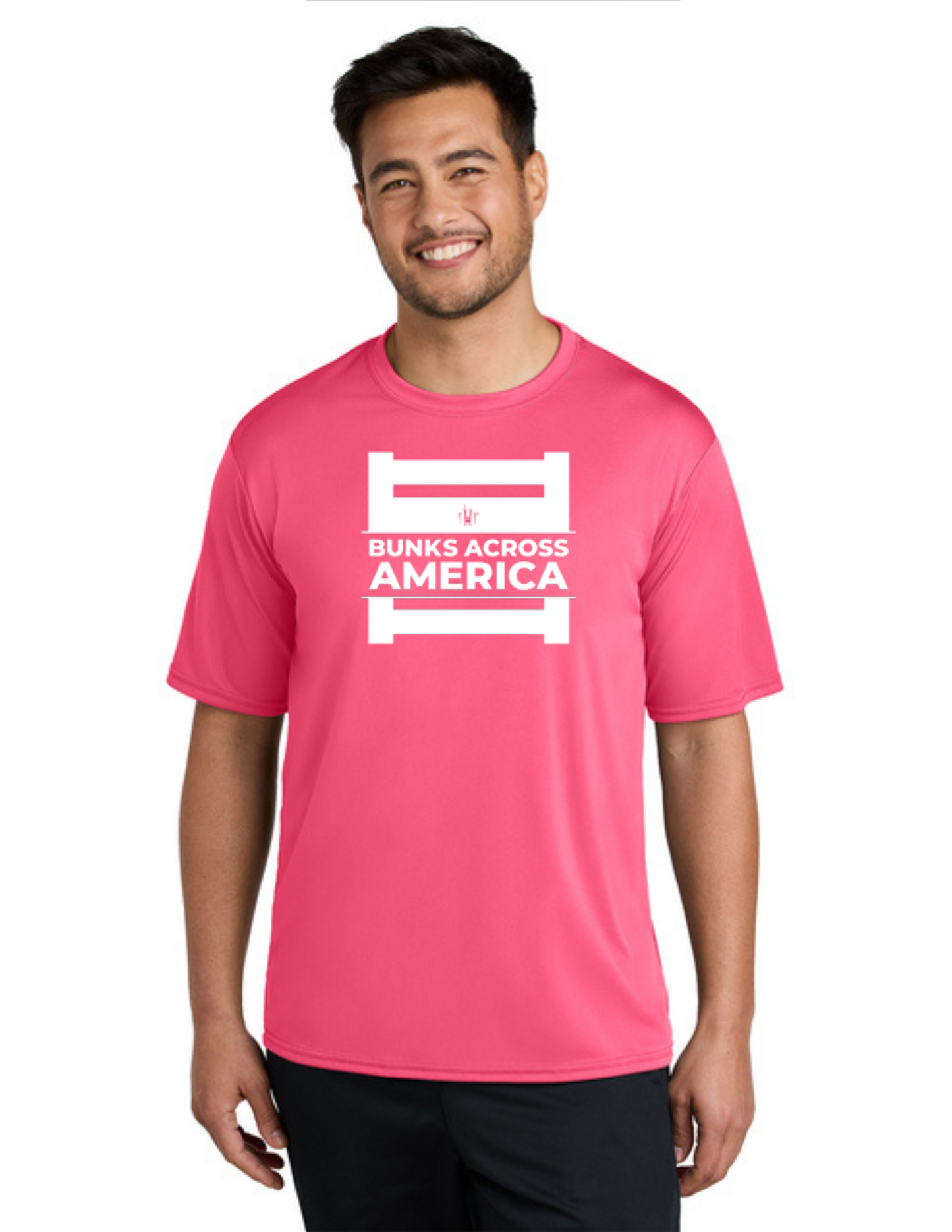 BAA 2025 - ADULT'S Performance UV Short Sleeve - "Official BAA Logo" (NEON PINK)