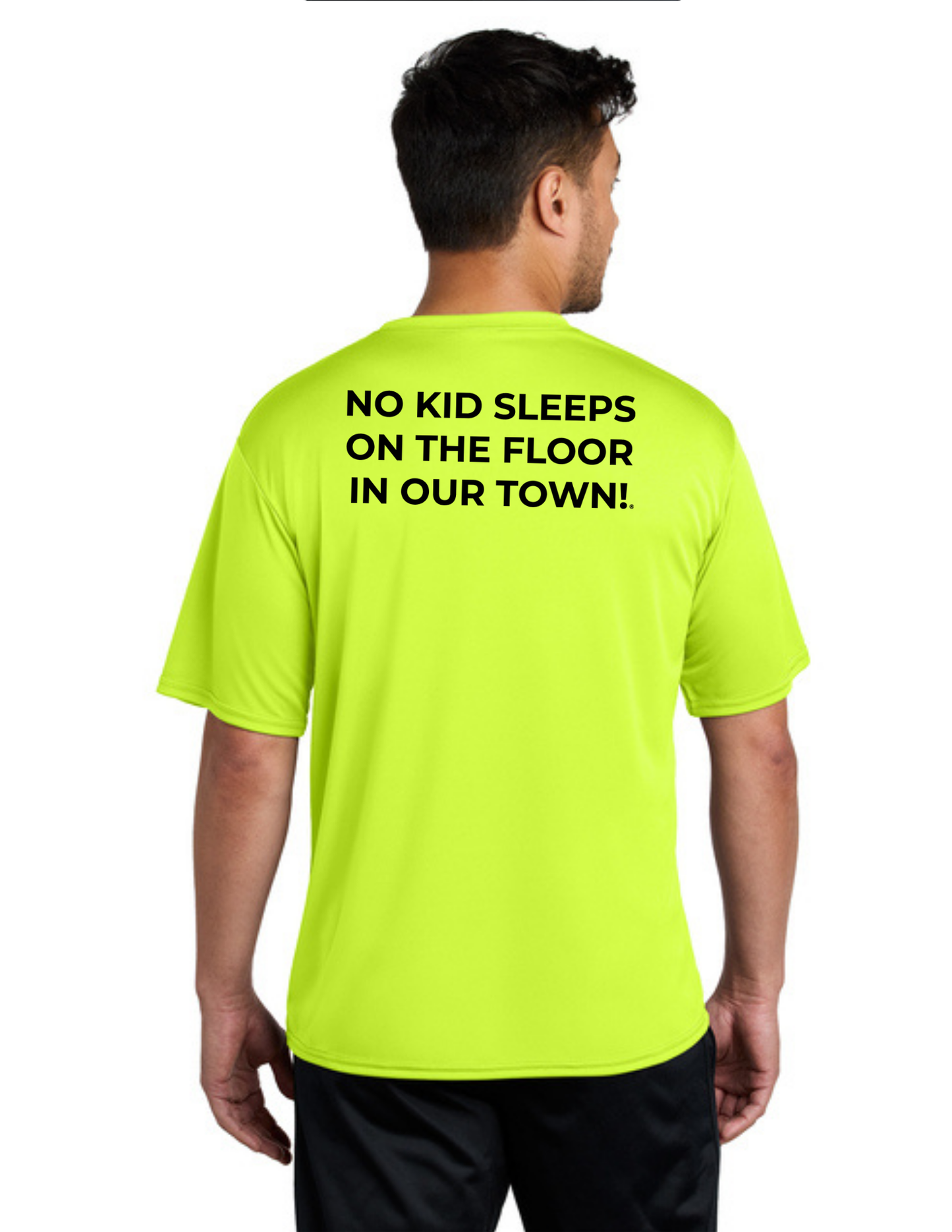 BAA 2025 - ADULT'S Performance UV Short Sleeve - "Official BAA Logo" (NEON YELLOW)