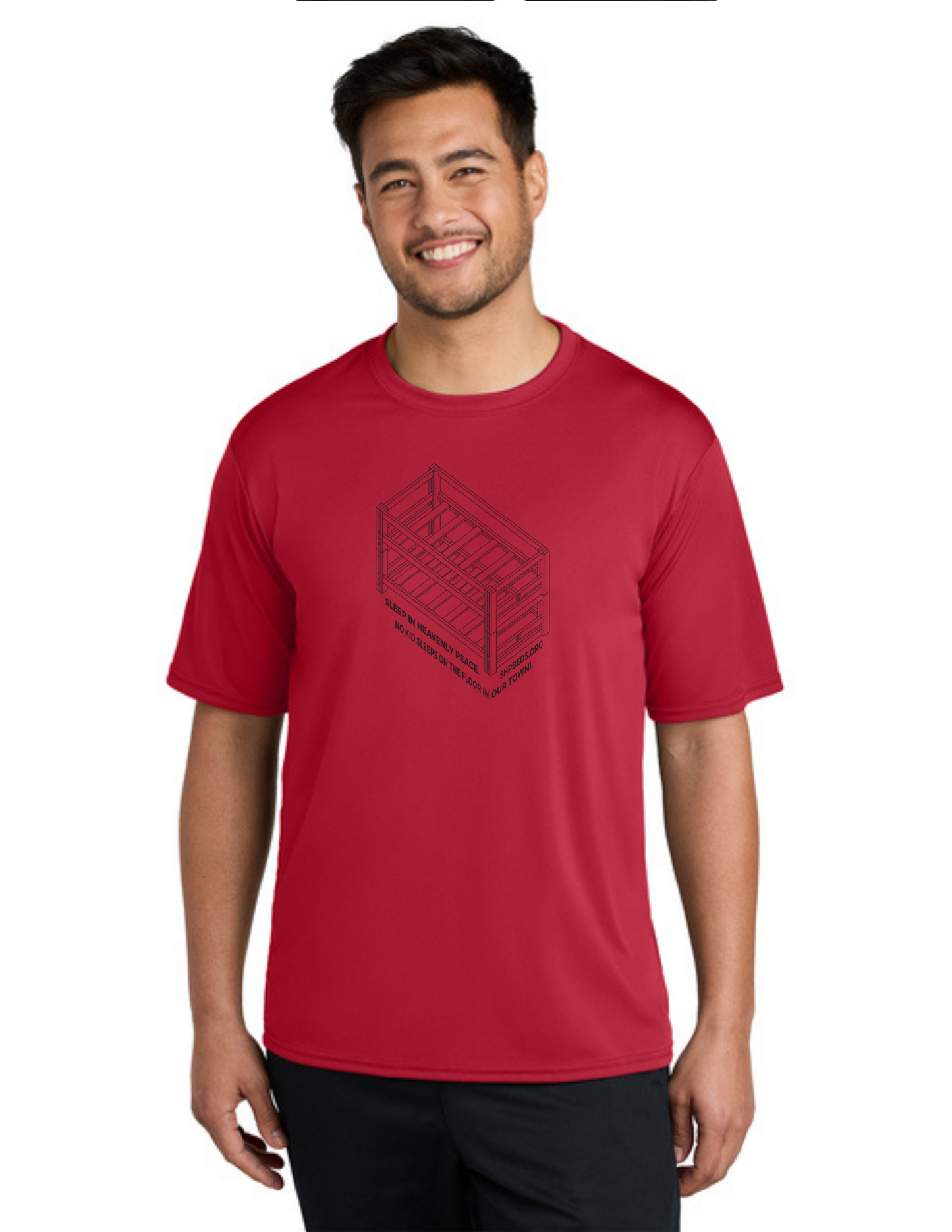 LEGACY - Short Sleeve UV Performance Shirt (RED) - "SHELDON" LOGO