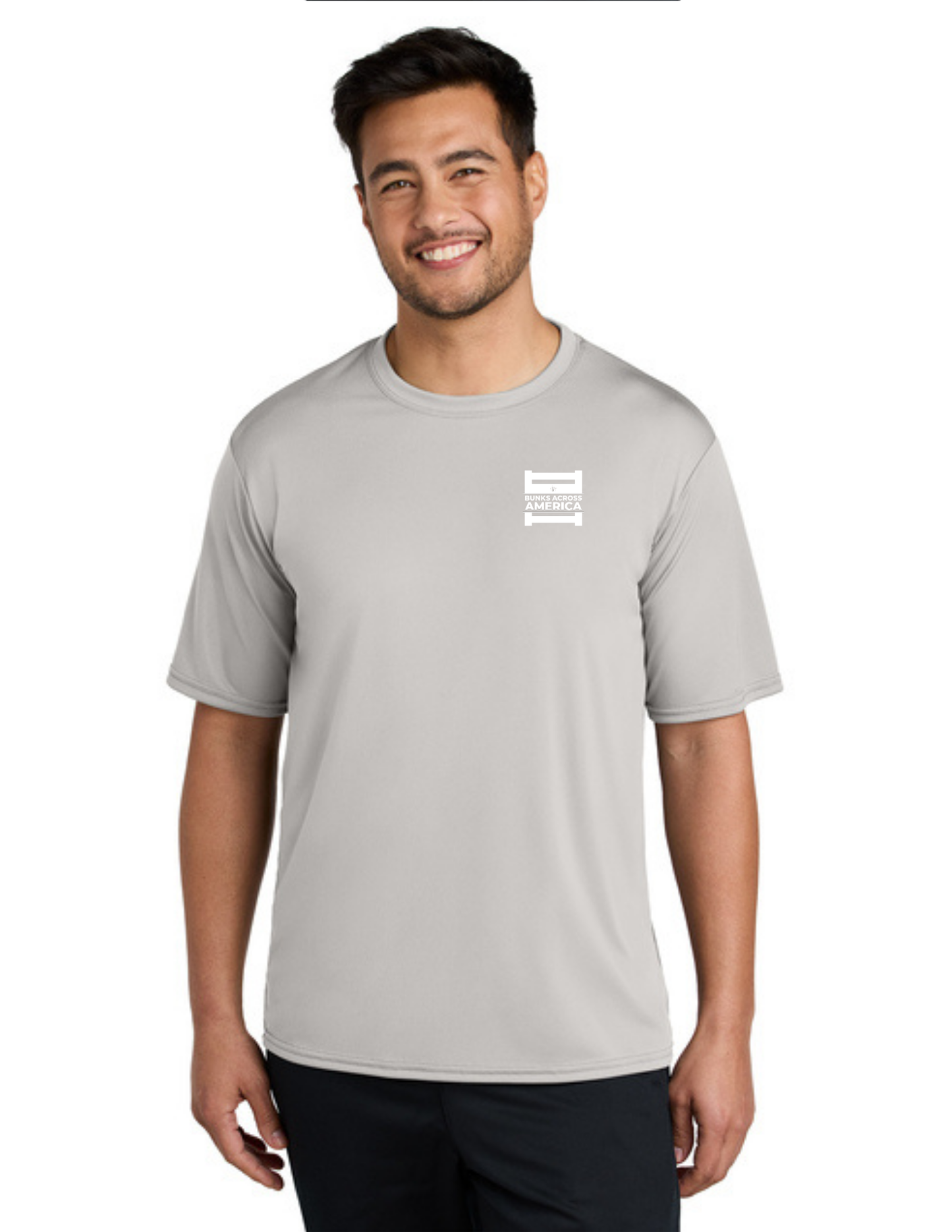 BAA 2025 - ADULT'S Performance UV Short Sleeve - "Official BAA Logo" (SILVER)