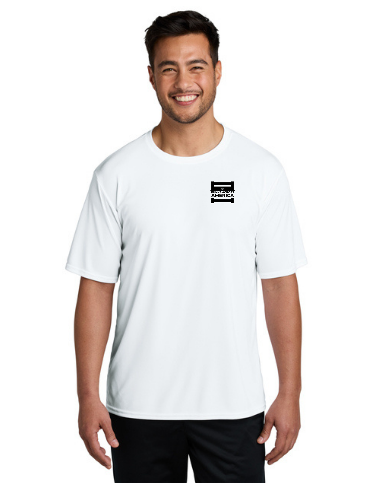 BAA 2025 - ADULT'S Performance UV Short Sleeve - "Official BAA Logo" (WHITE)