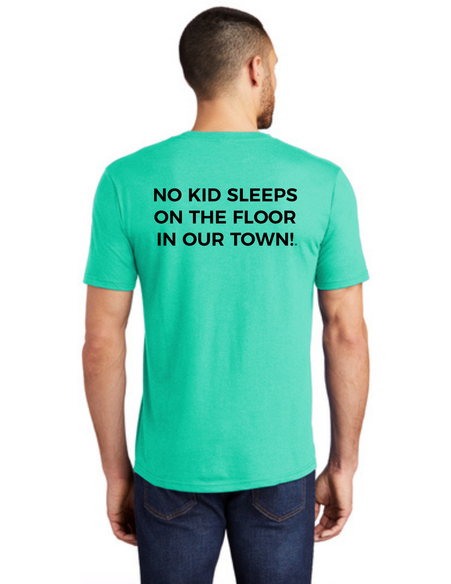 BAA 2025 - ADULT Short Sleeve - "Headboard Logo" (AQUA HEATHER)