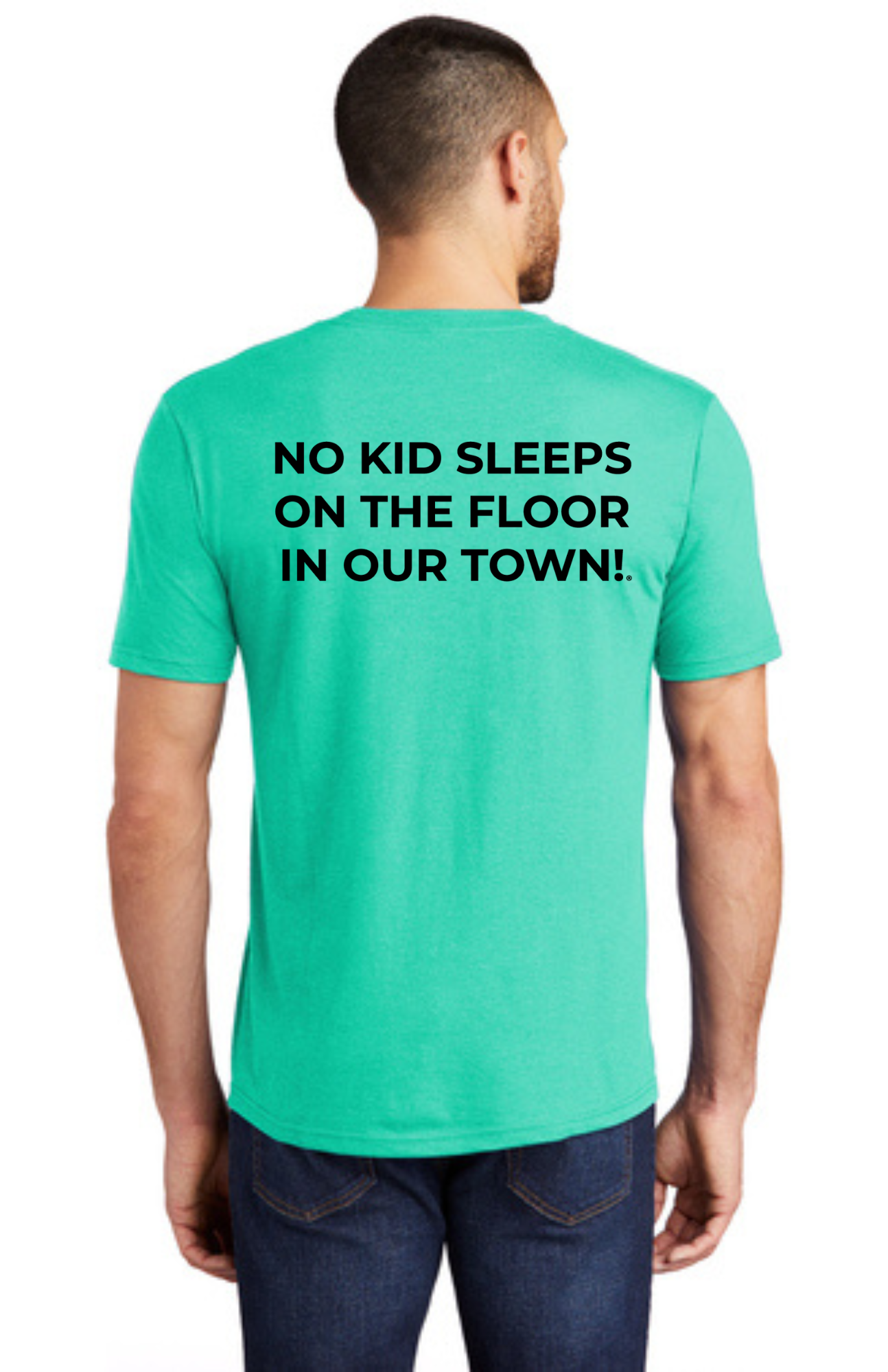 LEGACY - Short Sleeve (AQUA HEATHER) - “SLEEP CIRCLE” LOGO