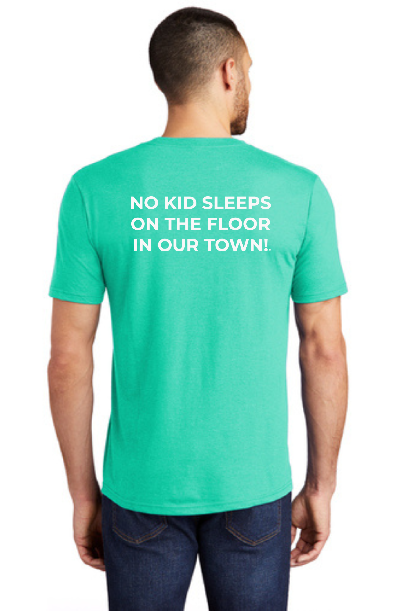 LEGACY - Short Sleeve (AQUA HEATHER) - “SLEEP CIRCLE” LOGO