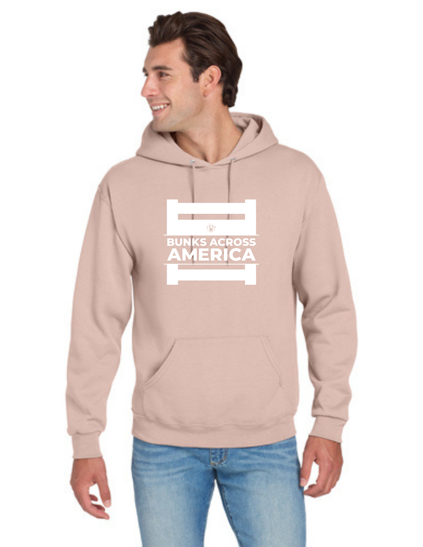 BAA 2025 - ADULT Hoodie - "Official BAA Logo" (BLUSH PINK)