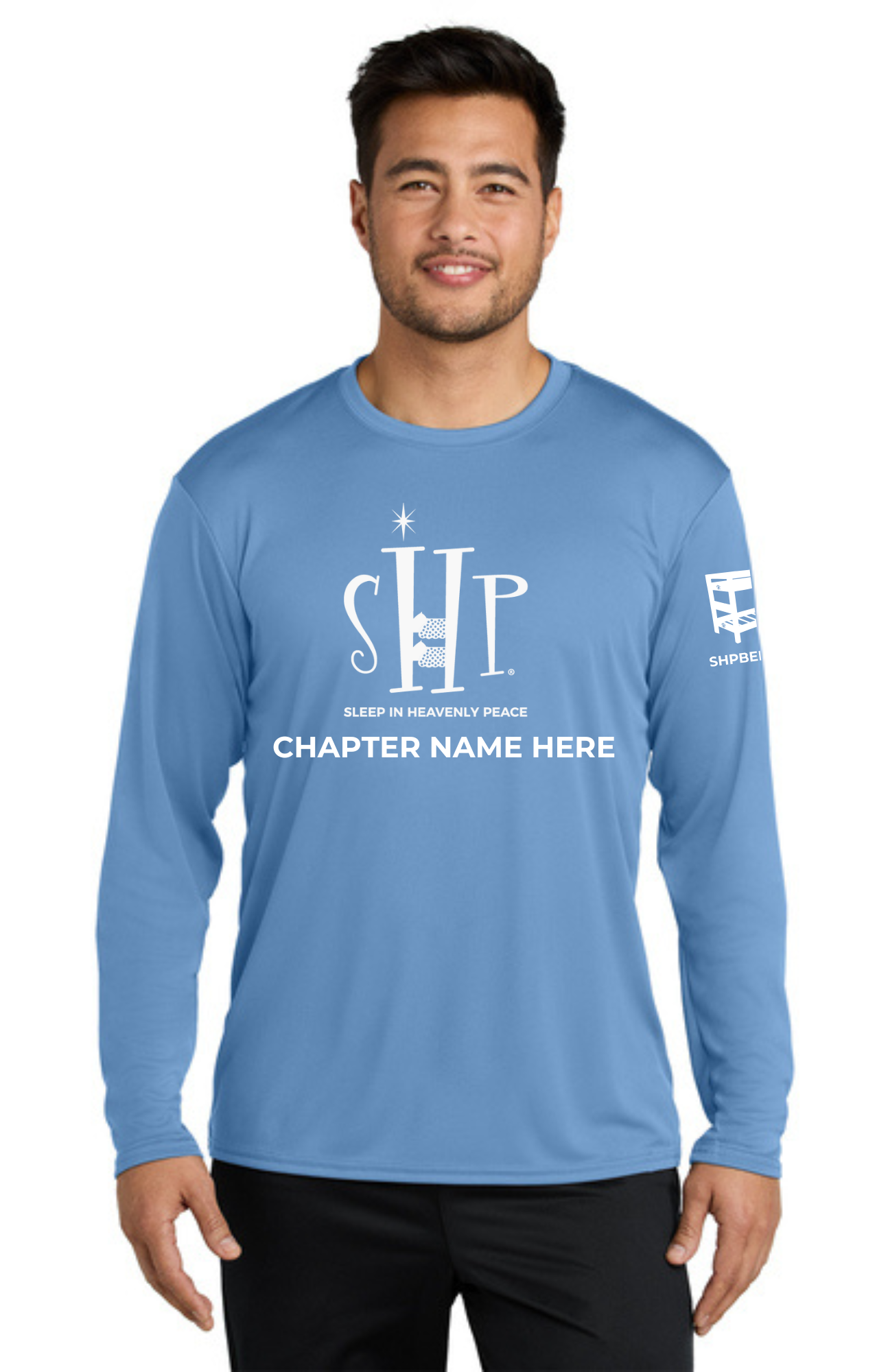 Chapter - ADULT UV Performance Long Sleeve (CAROLINA BLUE) - "CHAPTER NAME"