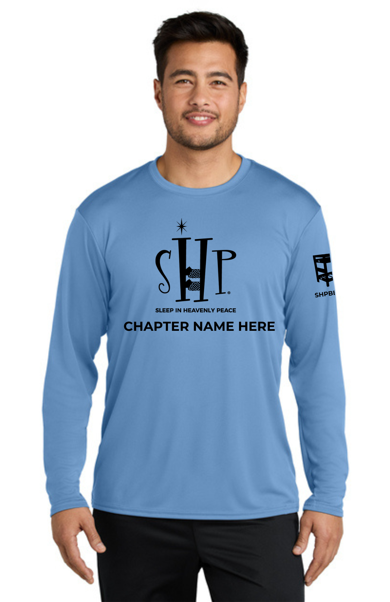 Chapter - ADULT UV Performance Long Sleeve (CAROLINA BLUE) - "CHAPTER NAME"