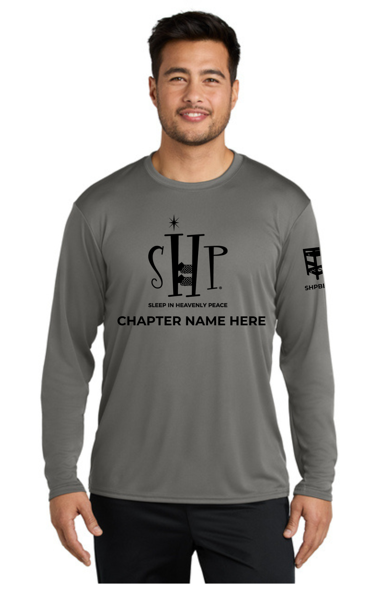 Chapter - ADULT UV Performance Long Sleeve (GREY CONCRETE) - "CHAPTER NAME"