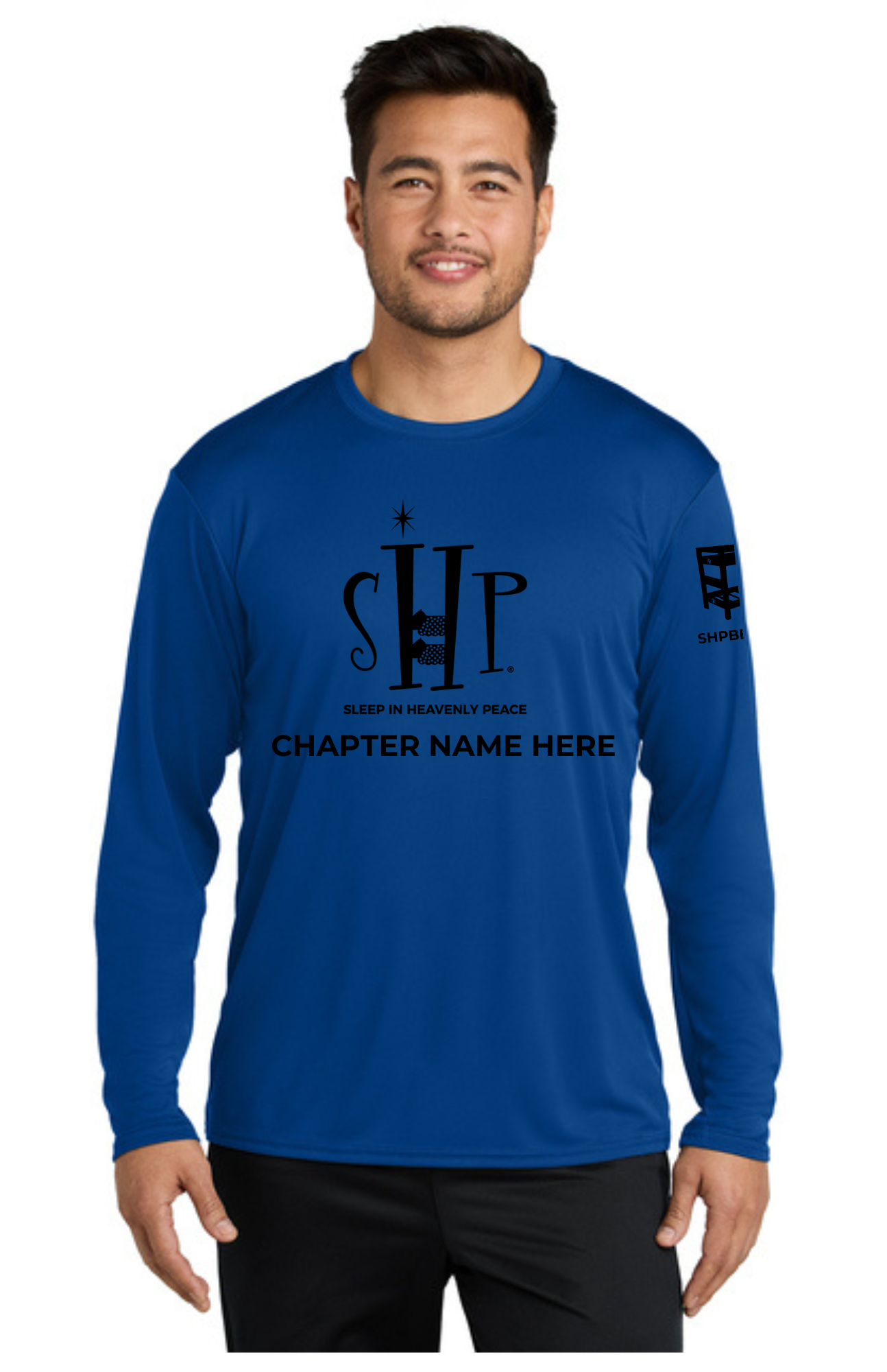 Chapter - ADULT UV Performance Long Sleeve (TRUE ROYAL) - "CHAPTER NAME"