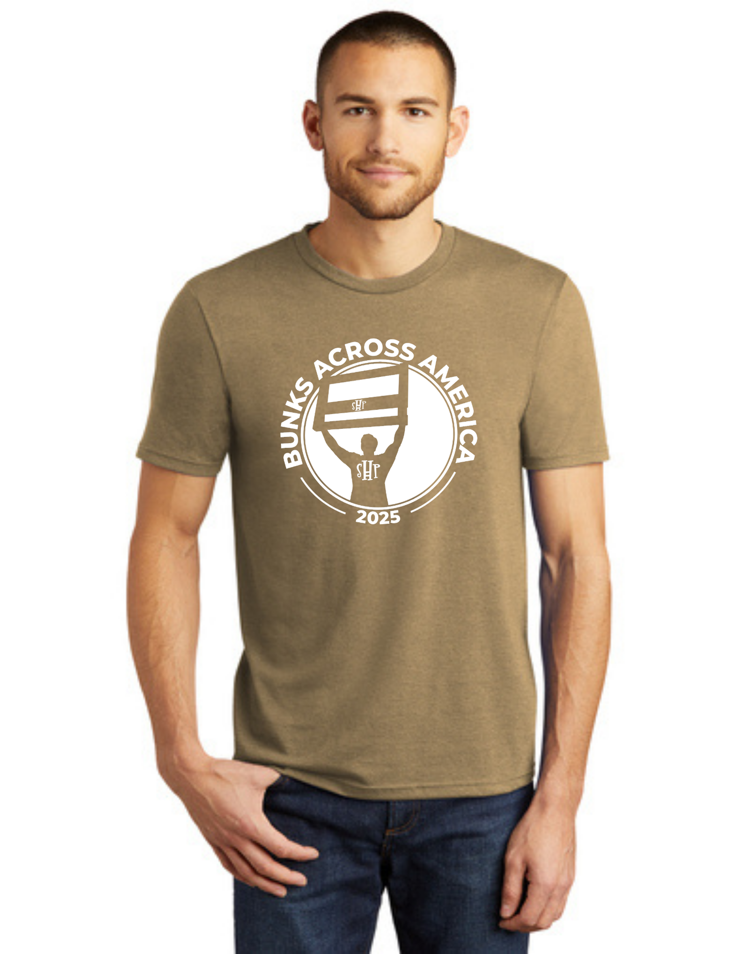 BAA 2025 - ADULT Short Sleeve - "Headboard Logo" (COYOTE BROWN)