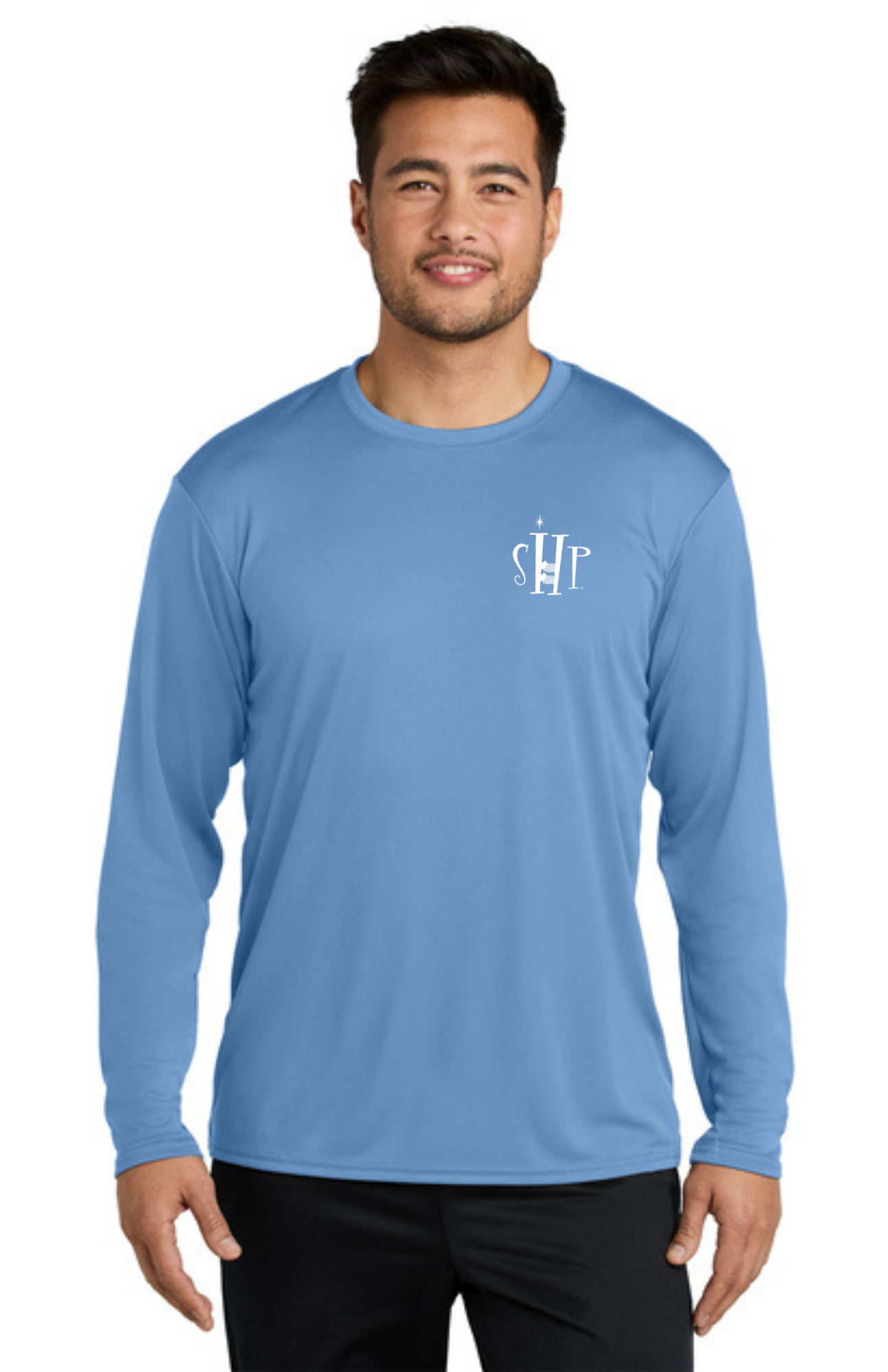 ADULT'S Long Sleeve Performance UV Shirt (CAROLINA BLUE)