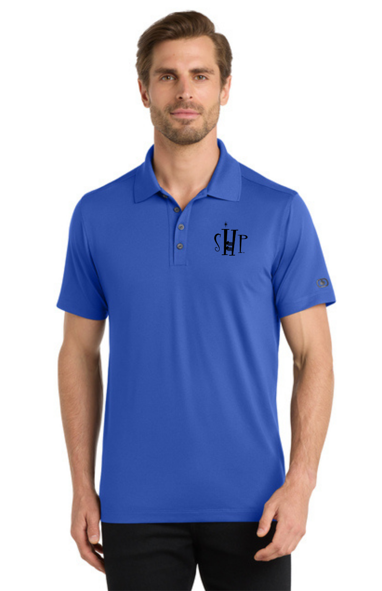 OGIO MEN'S Performance Polo w/ Embroidery (ENZYME BLUE) - "SHP" LOGO