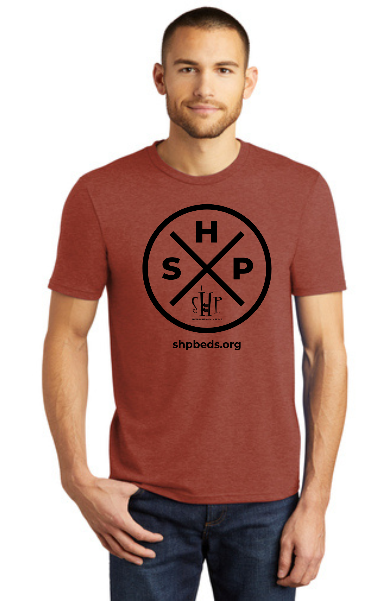 LEGACY - Short Sleeve (HEATHERED RUSSET) - “SLEEP CIRCLE” LOGO