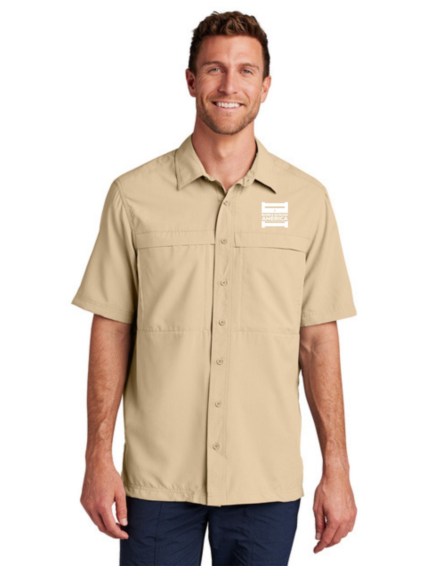 BAA 2025 - MEN'S UV Daybreak Shirt w/ Embroidery - "Official BAA Logo" (OAT)