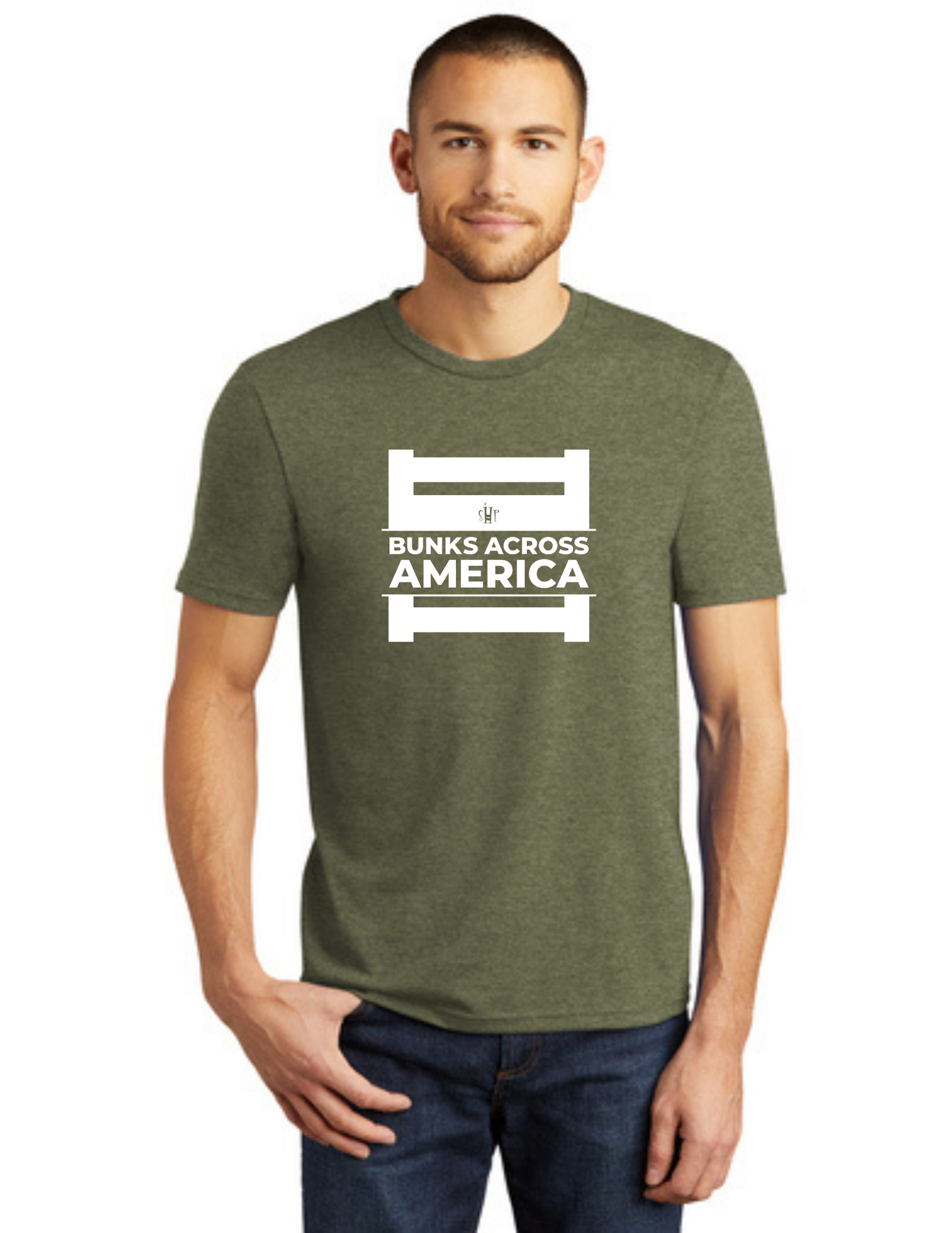 BAA 2025 - ADULT Short Sleeve - "Official BAA Logo" (MILITARY GREEN)