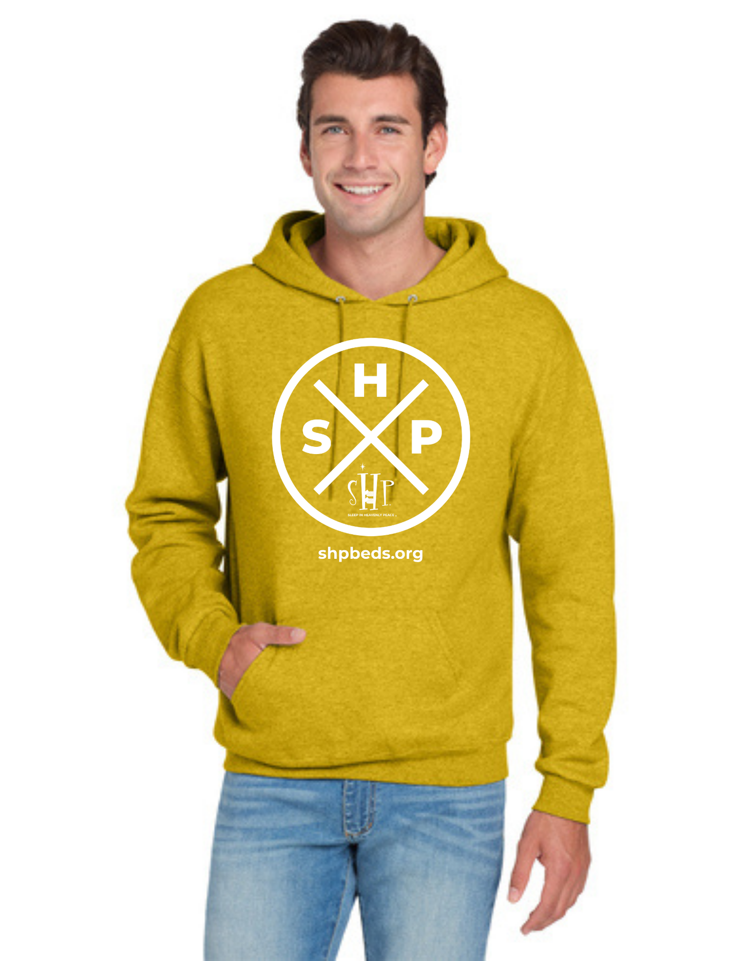 LEGACY - Hoodie (MUSTARD HEATHER) - “SLEEP CIRCLE” LOGO
