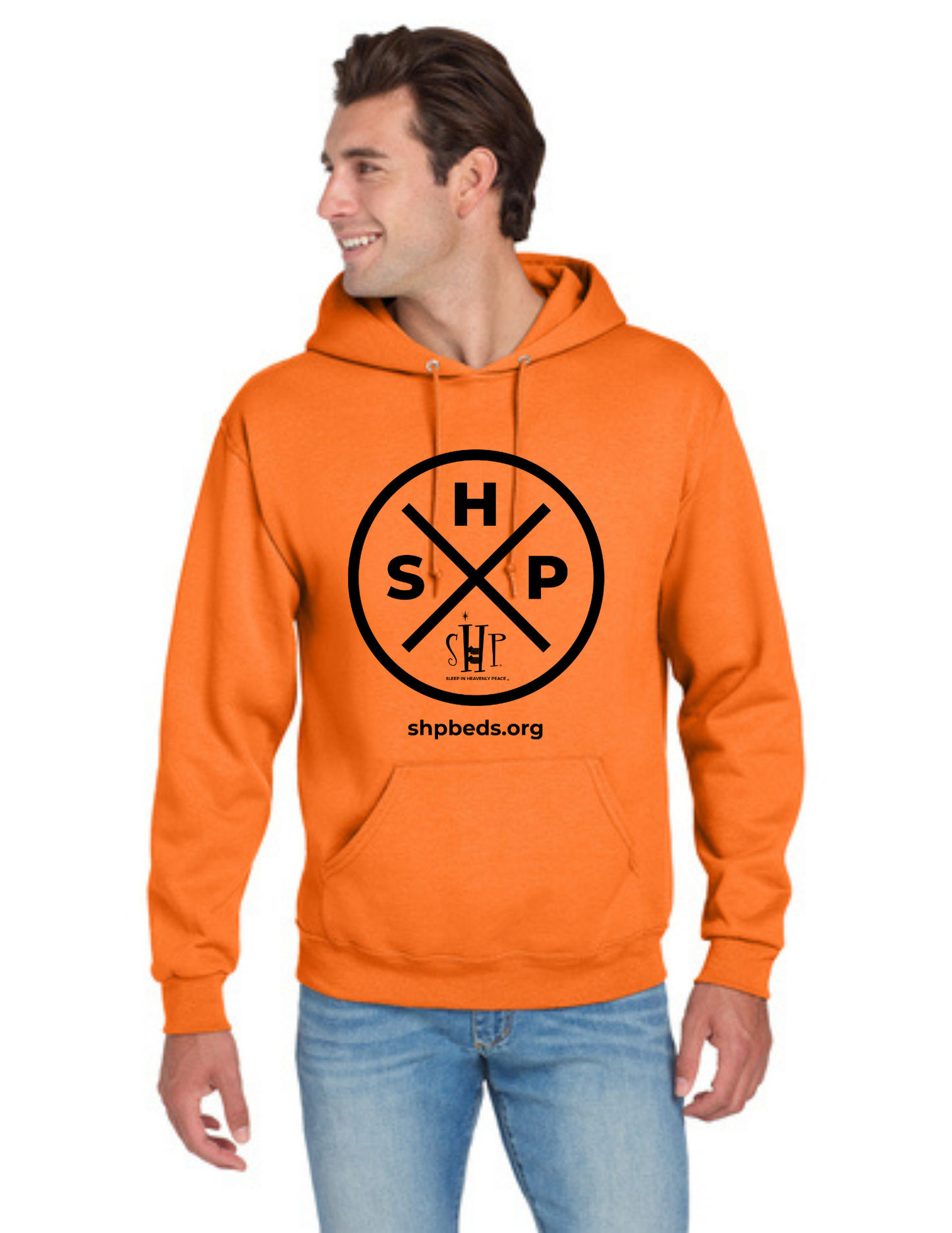LEGACY - Hoodie (SAFETY ORANGE) - “SLEEP CIRCLE” LOGO